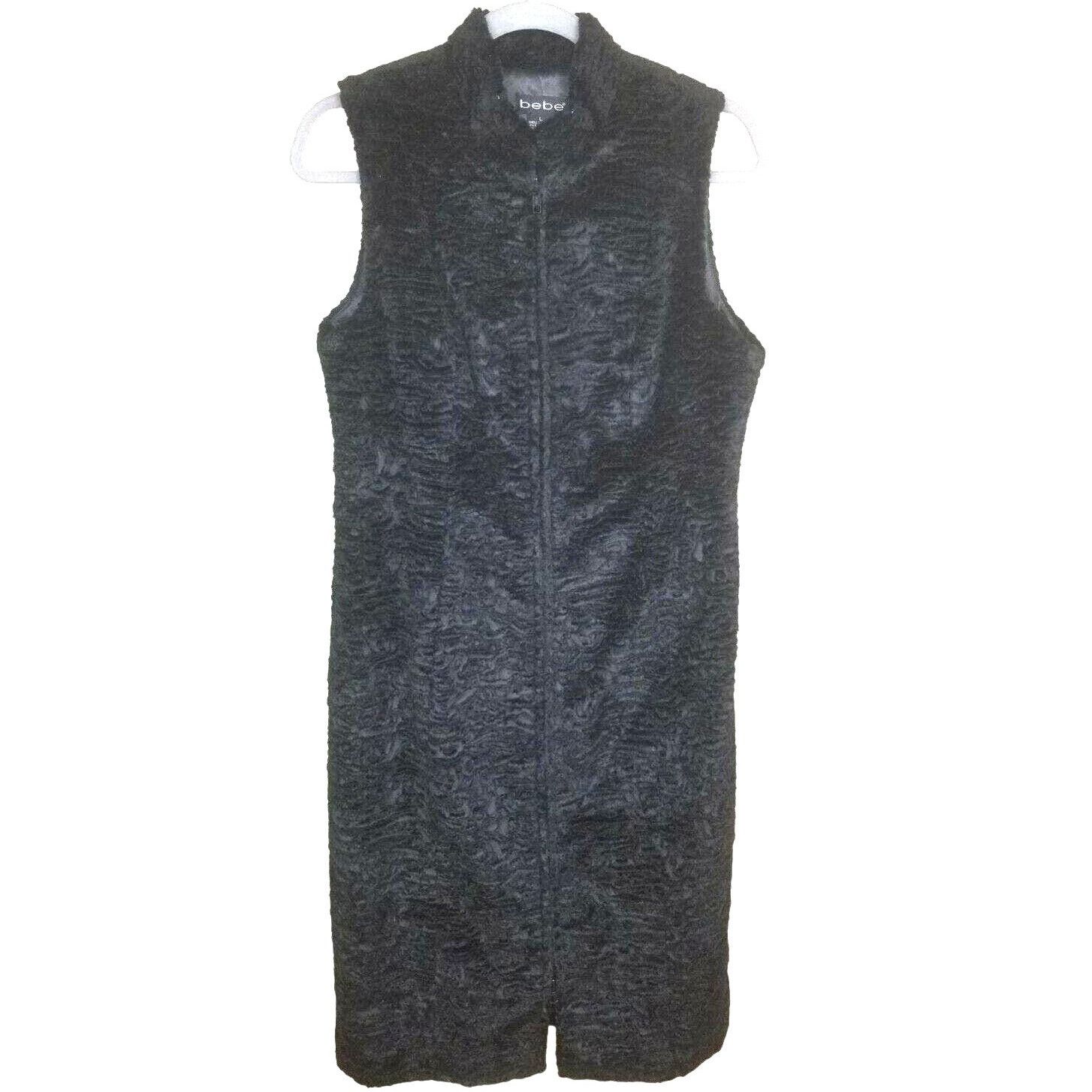 Bebe Vintage Y2K Bebe Sweater Dress Full Zip Vest Sz L Whimsigoth Size L / US 10 / IT 46 - 1 Thumbnail