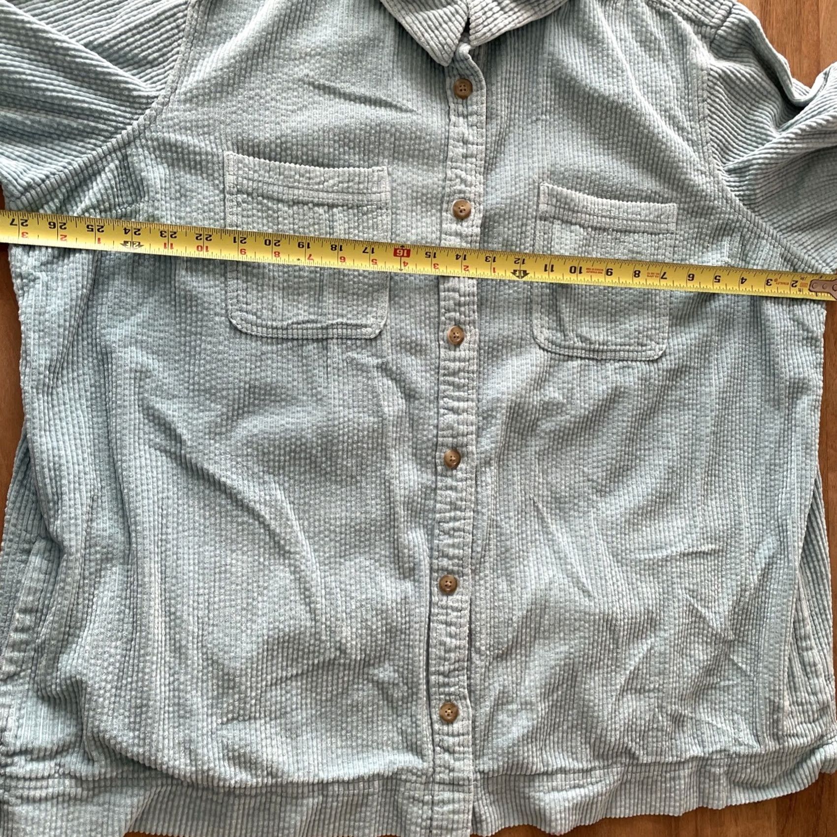 Vintage LL Bean Corduroy Jacket Women 3X Plus Blue Button Front Shacket Overshirt Pocket Vintage No Size XXL / US 16-18 / IT 52-54 - 8 Thumbnail