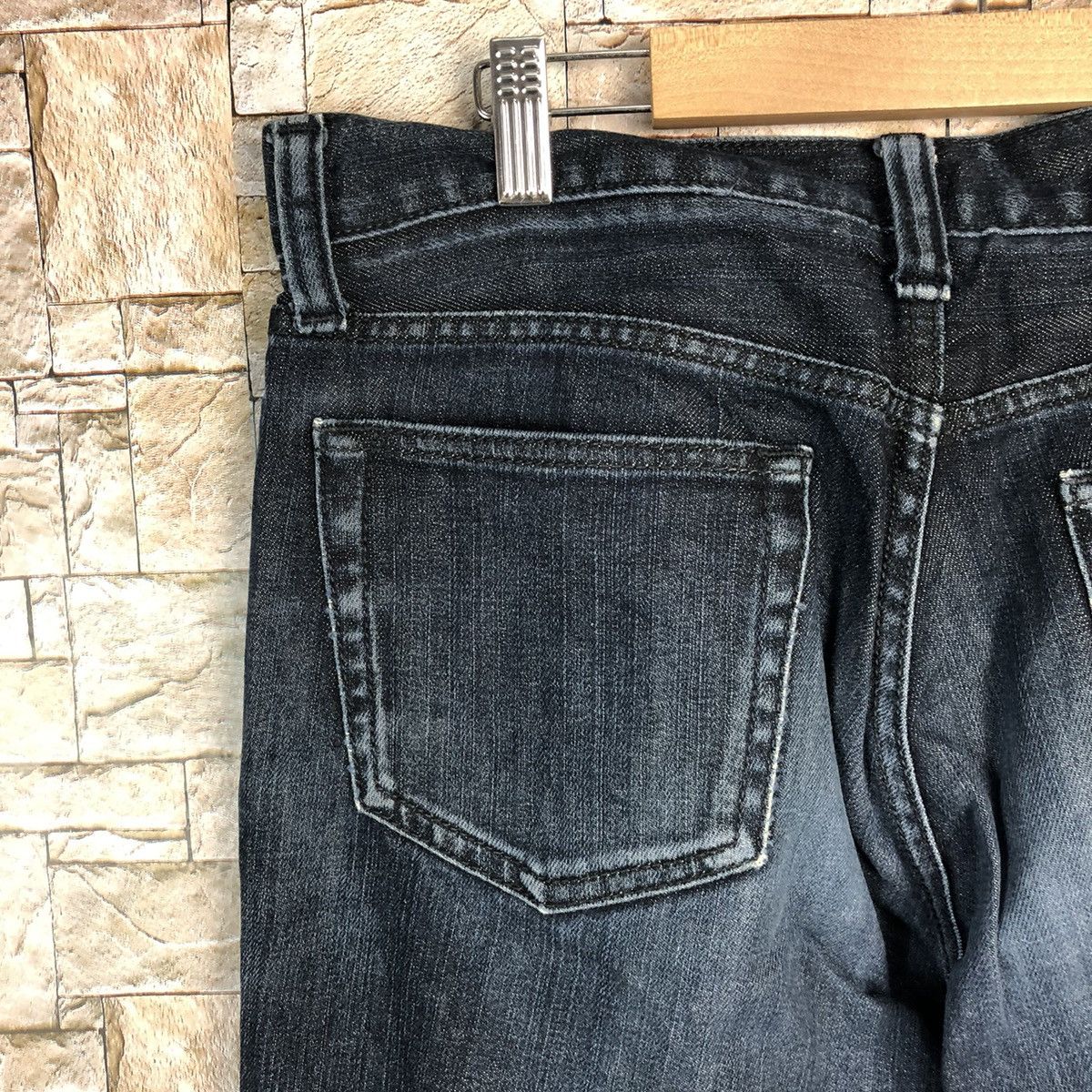 Uniqlo Japan uniqlo faded Blue vintage denim Jeans #A348 Size US 33 - 20 Thumbnail
