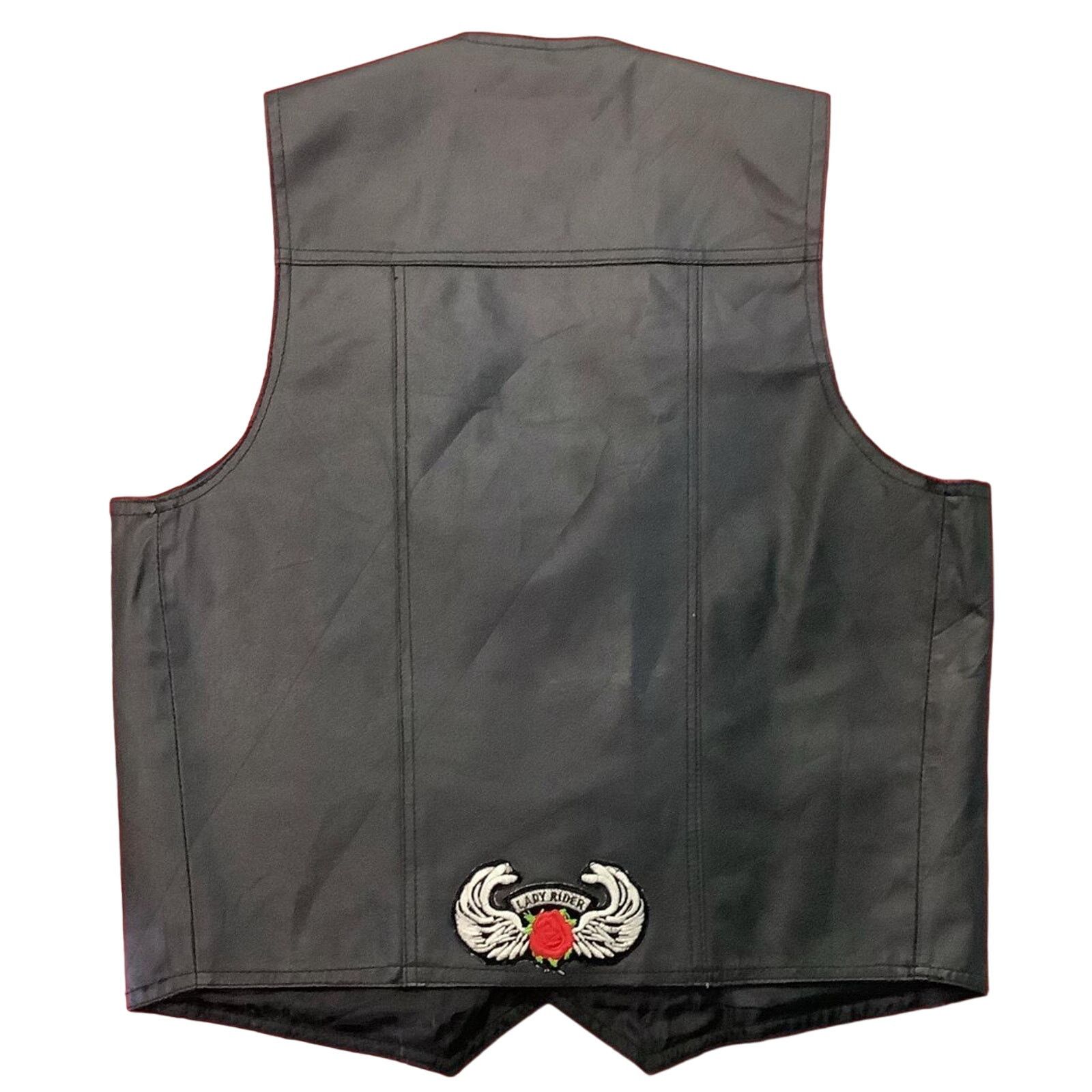 Other Italian Dondolore Design Genuine Leather "Lady Ride" Vest Size L / US 10 / IT 46 - 2 Thumbnail