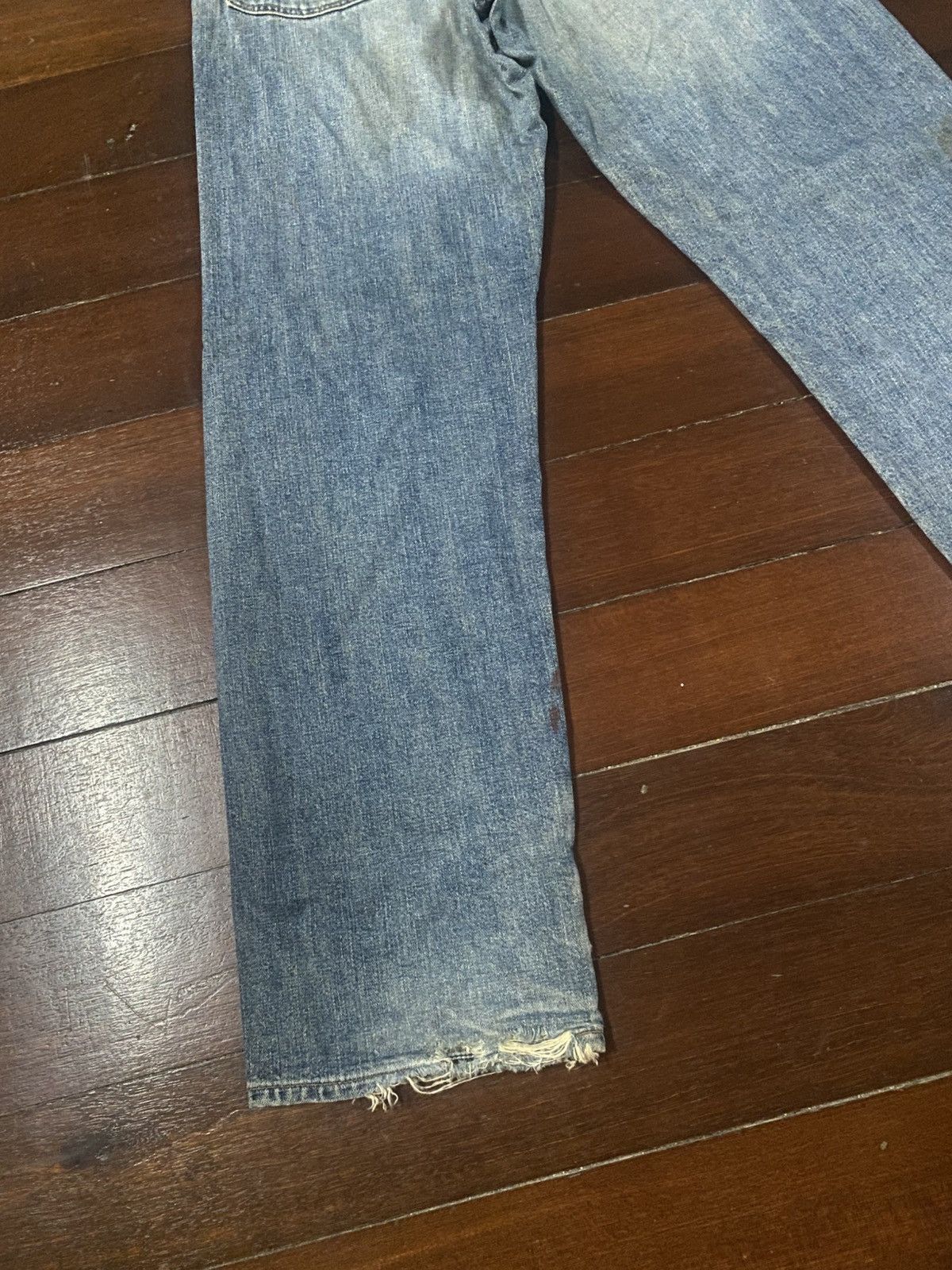 Hysteric Glamour 2000s wrangler distressed japan wash denim pants y2k style Size US 33 - 11 Thumbnail