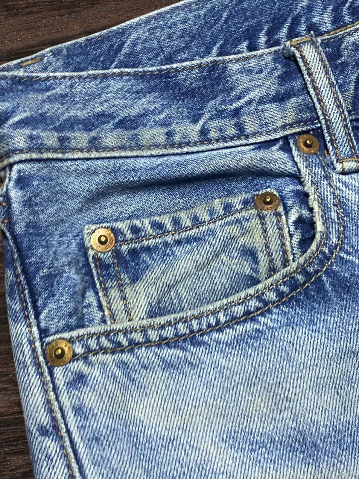 Helmut Lang × Uniqlo Vintage Japanese Brand Uniqlo Light Wash Loose Jeans Size US 32 / EU 48 - 8 Thumbnail