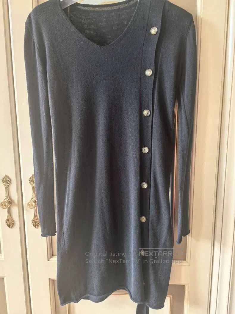 Yohji Yamamoto Yohji Yamamoto Black Long Sleeve Top Size US M / EU 48-50 / 2 - 2 Thumbnail