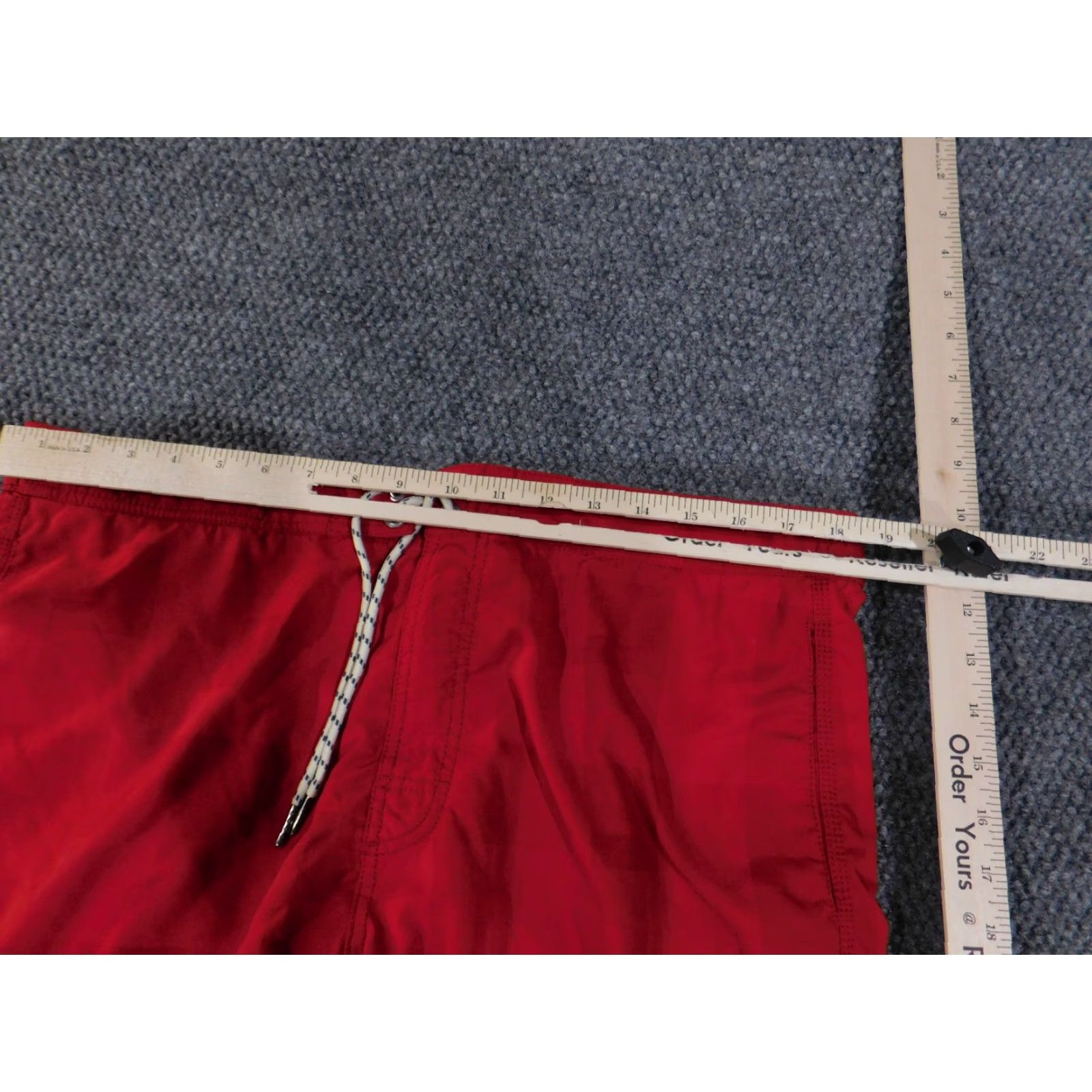 Tommy Bahama Tommy Bahama Bottoms Mens Large Red Relax Trunks Lined Swim Cargo Beach Pattern Solid Vintage: No Size US 33 - 4 Thumbnail