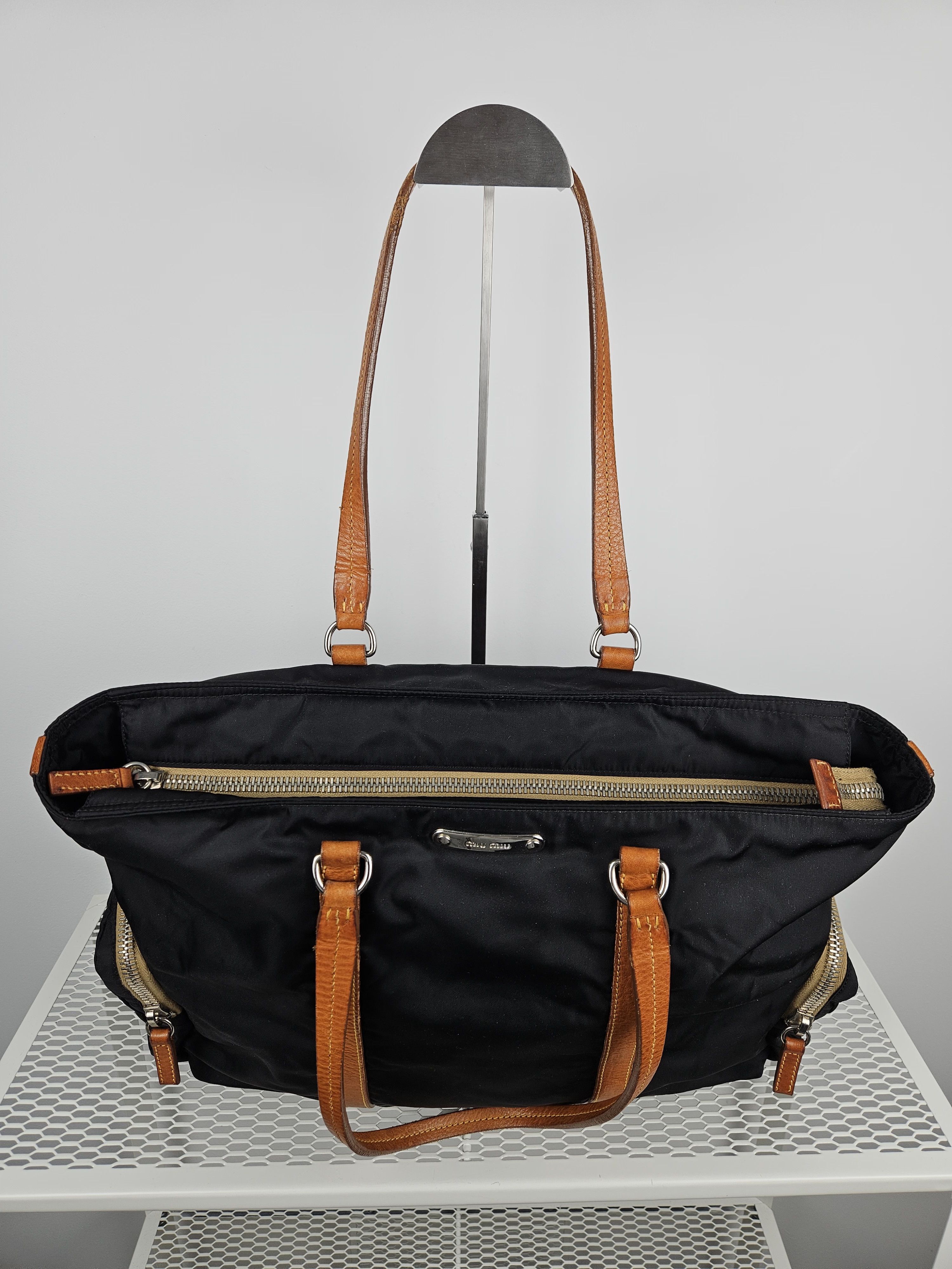 Miu Miu Archive miu miu nylon leather tote bag with cargo pockets Size ONE SIZE - 14 Thumbnail