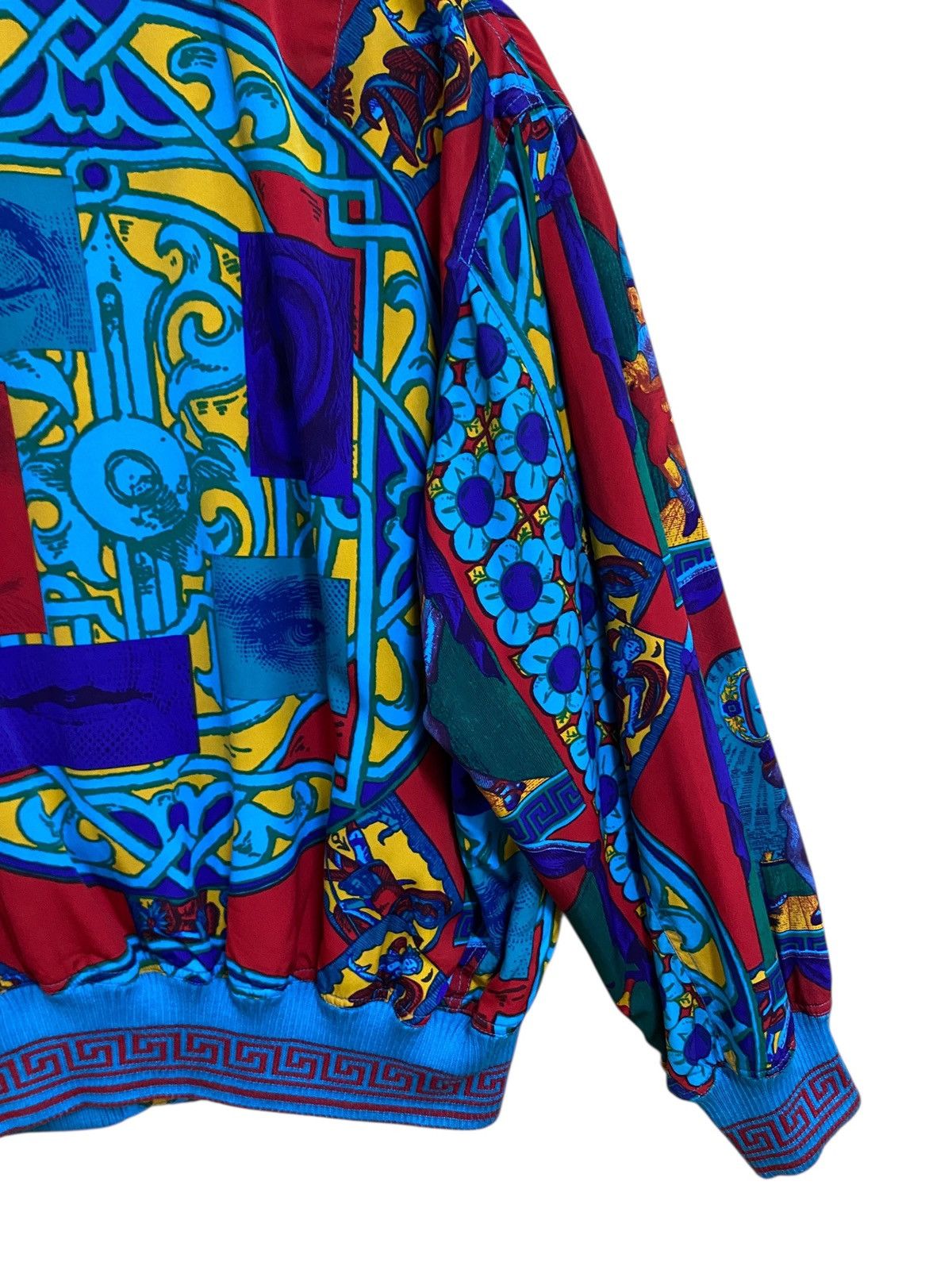 Vintage Rare Vintage Brand Grass Men Full Print Silk Jacket 1990s Size US L / EU 52-54 / 3 - 8 Thumbnail
