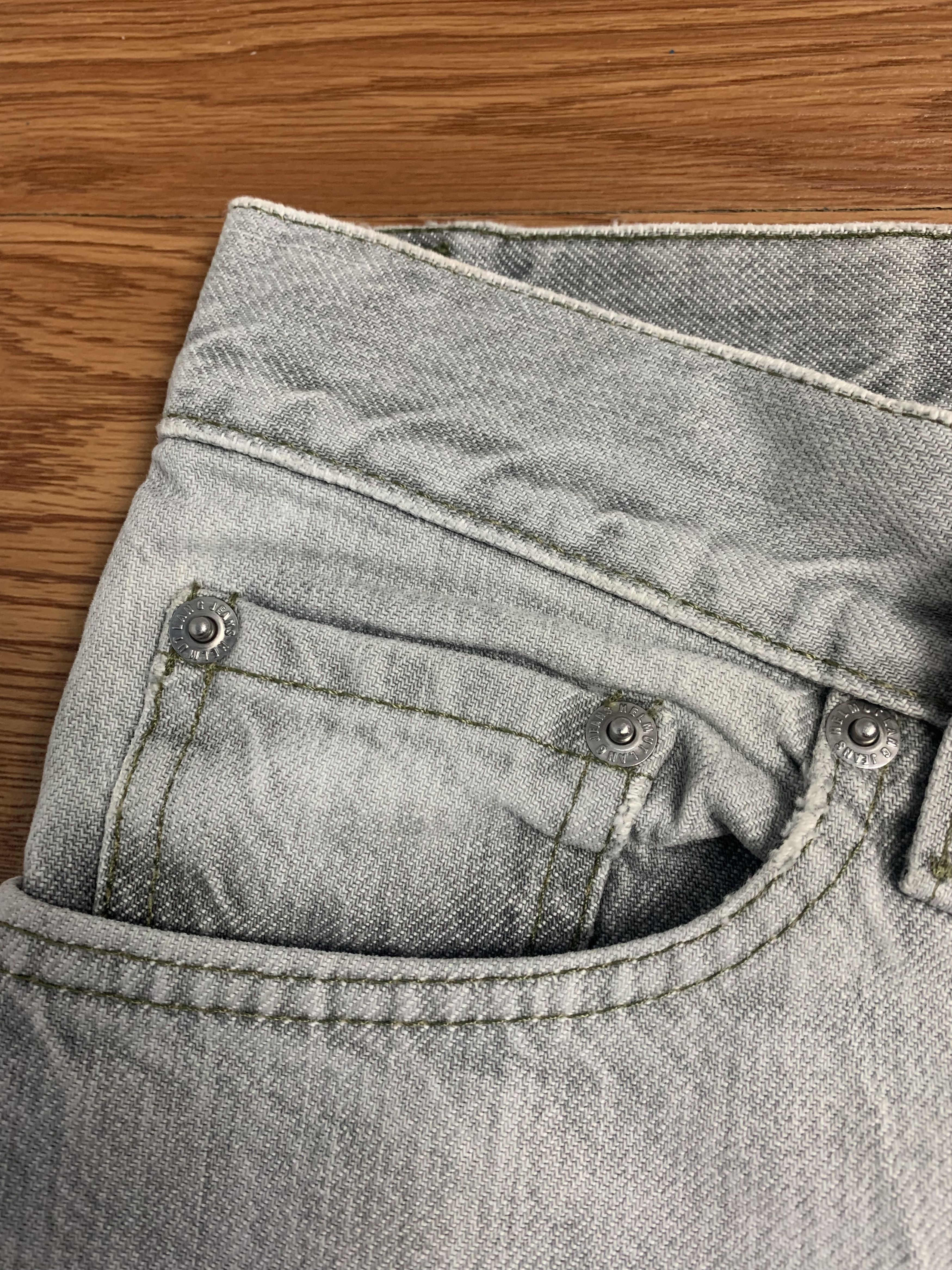 Helmut Lang Helmut Lang 1998 Gray Washed Denim Size US 29 - 8 Thumbnail