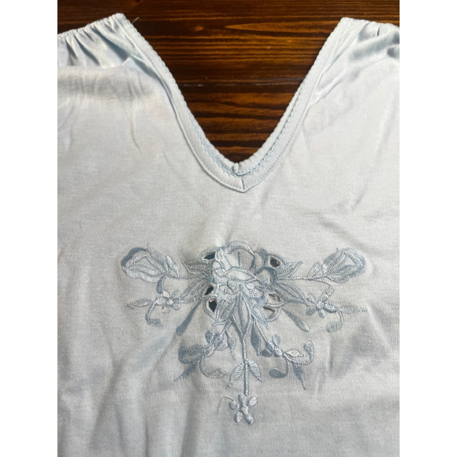 Vintage Bobbie Brooks Top Womens Size L Light Blue Sleeveless Vintage New Regular Size L / US 10 / IT 46 - 3 Thumbnail