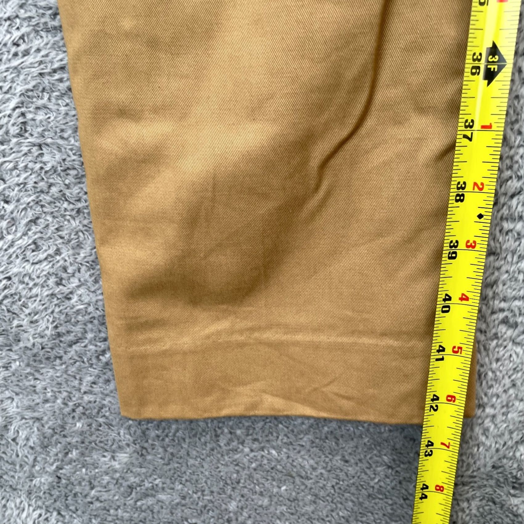 Vintage Indochino Pants Mens Medium Beige Dress Cotton Office Wear Formal Straight Leg Pants Mens Regular Beige Dress Pants Size US 34 / EU 50 - 6 Thumbnail
