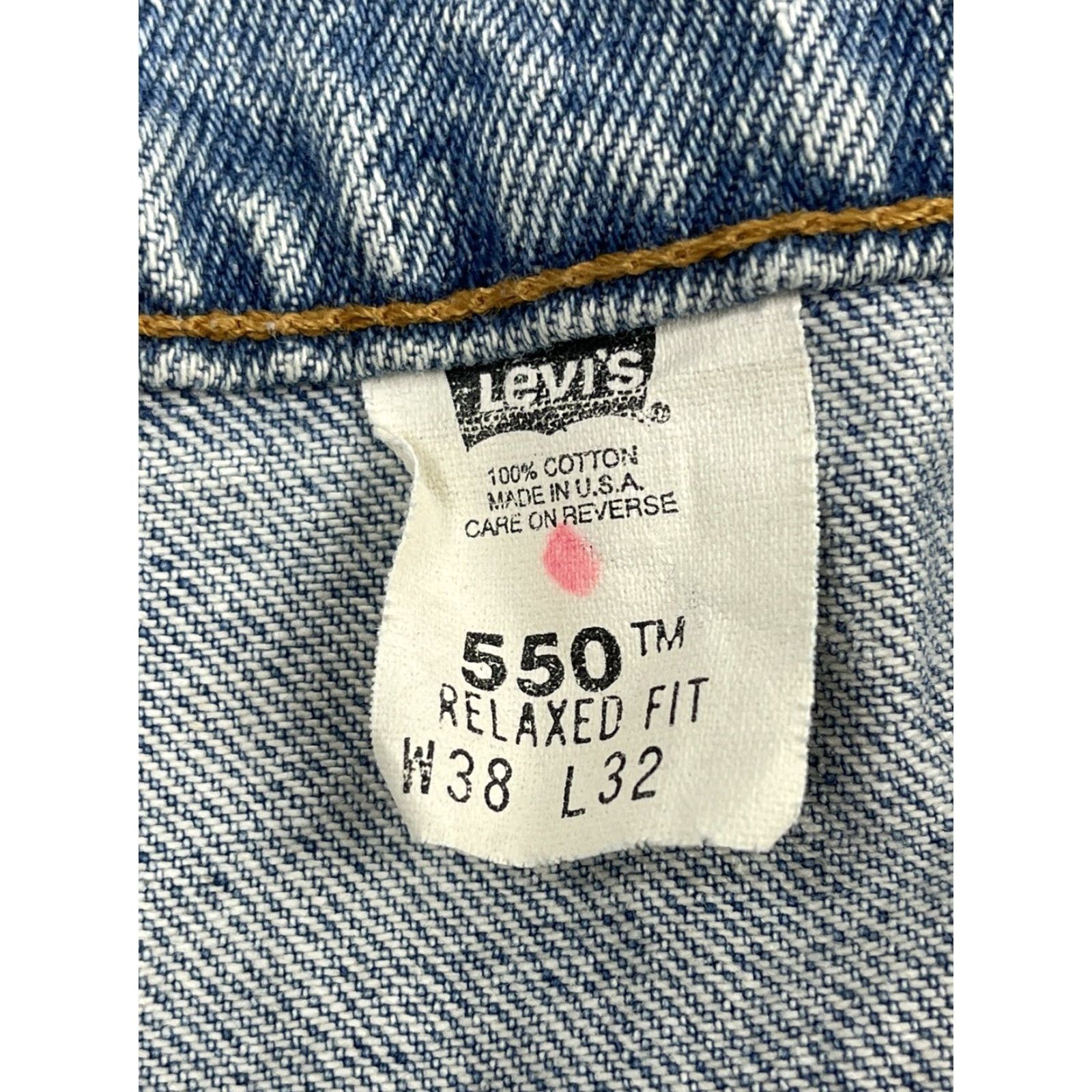 Levi's VINTAGE Levi's 550 Relaxed Fit Jeans 36x32 Blue Denim 90s Grunge Mens Size US 36 / EU 52 - 2 Thumbnail