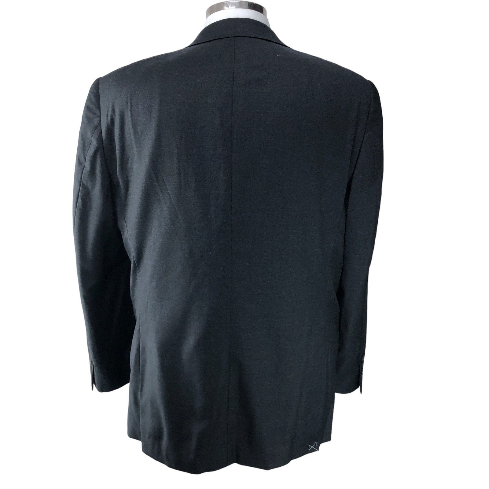Hart Schaffner Marx Hart Schaffner Marx Mens 44R Sport Coat Gray 2 Button USA Size 44R - 8 Thumbnail