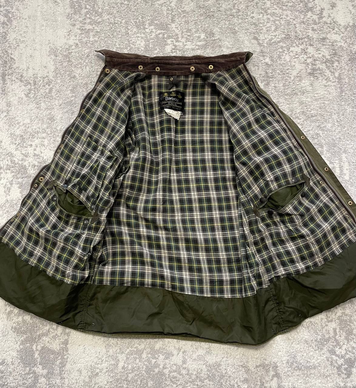 Barbour Vintage Barbour Border Waxed Cotton Jacket Made In England Size US L / EU 52-54 / 3 - 12 Thumbnail