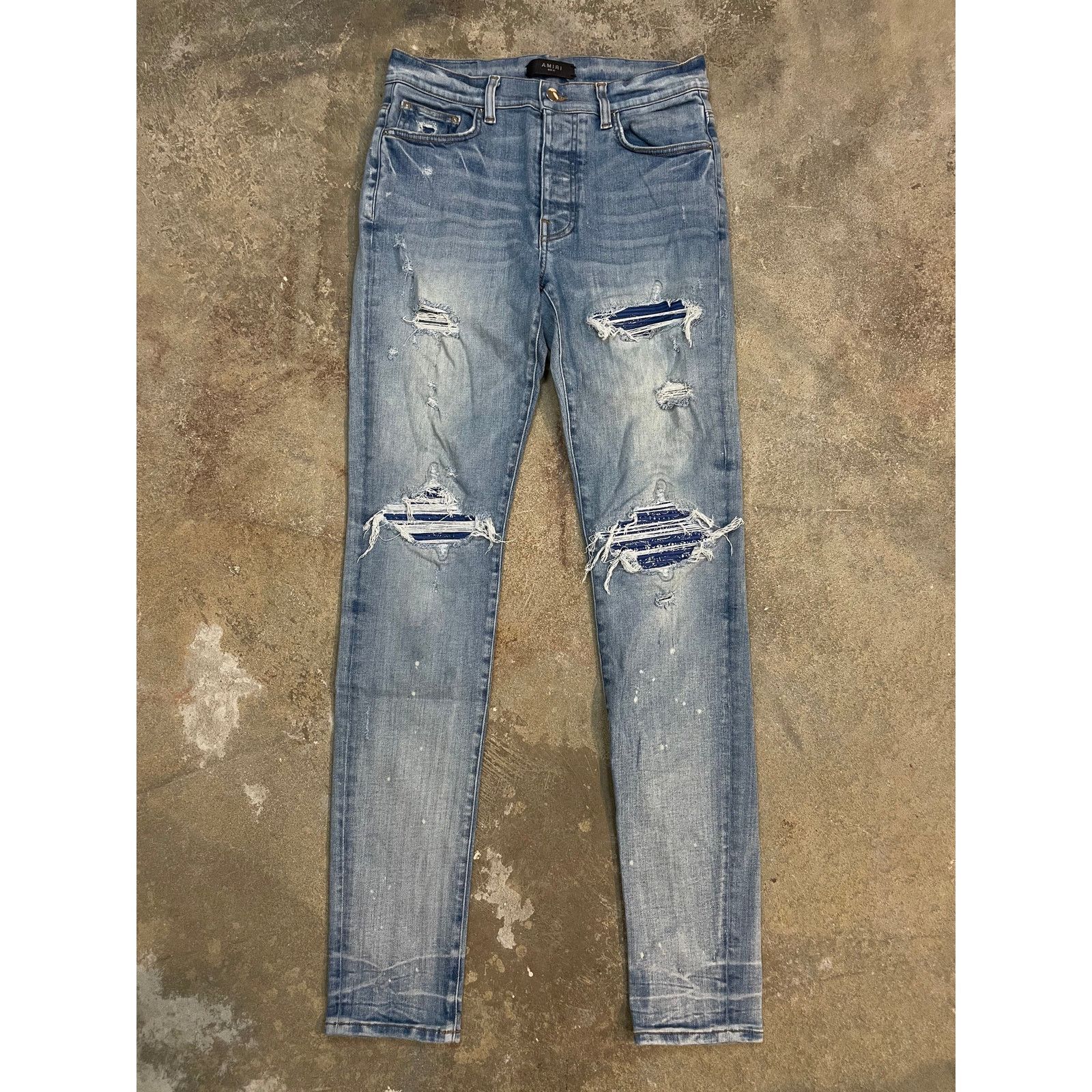 Amiri Blue Bandana Mx1 31 Used