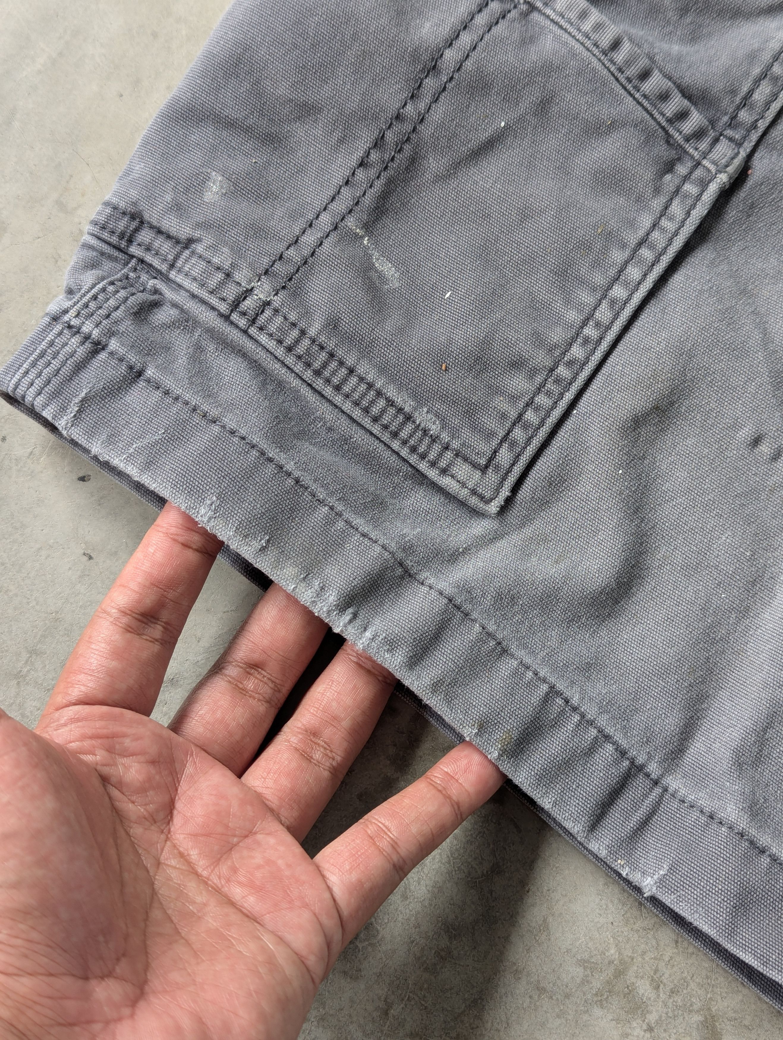 Carhartt Distressed Faded Painter Gray Carhartt Short Cargo Pants Size US 40 / EU 56 - 9 Thumbnail
