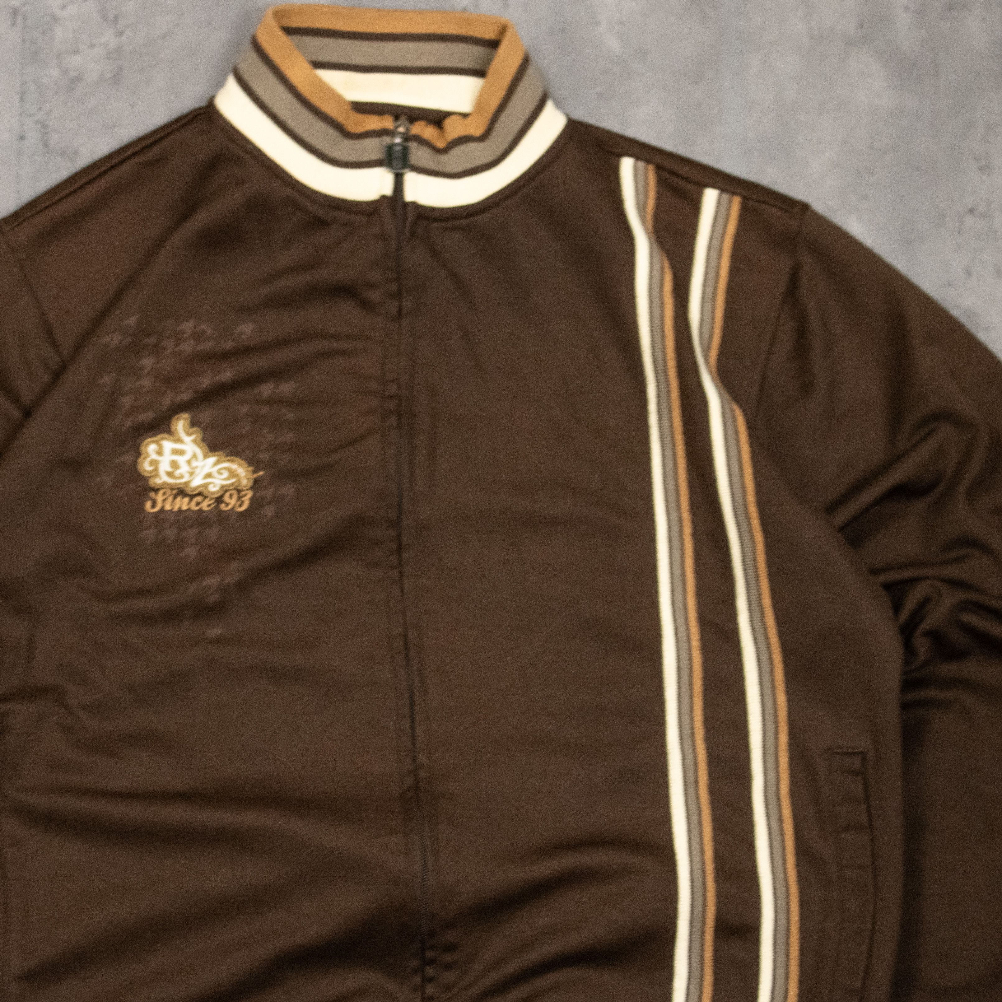 Japanese Brand Vintage VTG Y2K 2000's 00's Ripzone Brown Track Jacket Size US M / EU 48-50 / 2 - 5 Thumbnail