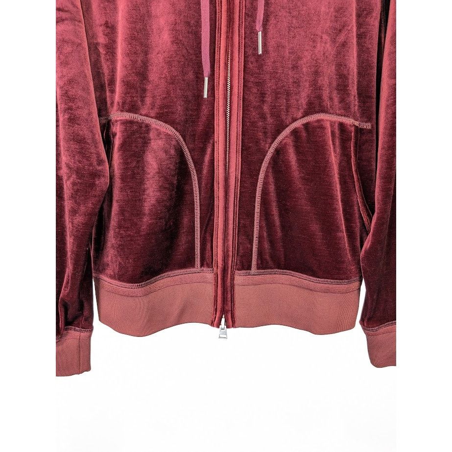 Tom Ford o1rshd1 Cut and Sewn Zipper Hoodie Jacket in Burgundy Size US S / EU 44-46 / 1 - 4 Thumbnail