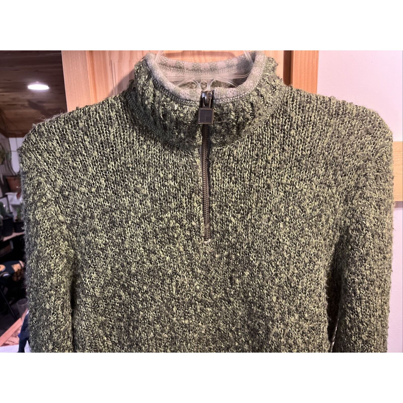 Woolrich Woolen Mills Woolrich VTG Women’s M Olive Green Wool Ramie Blend Sweater Size M / US 6-8 / IT 42-44 - 9 Thumbnail