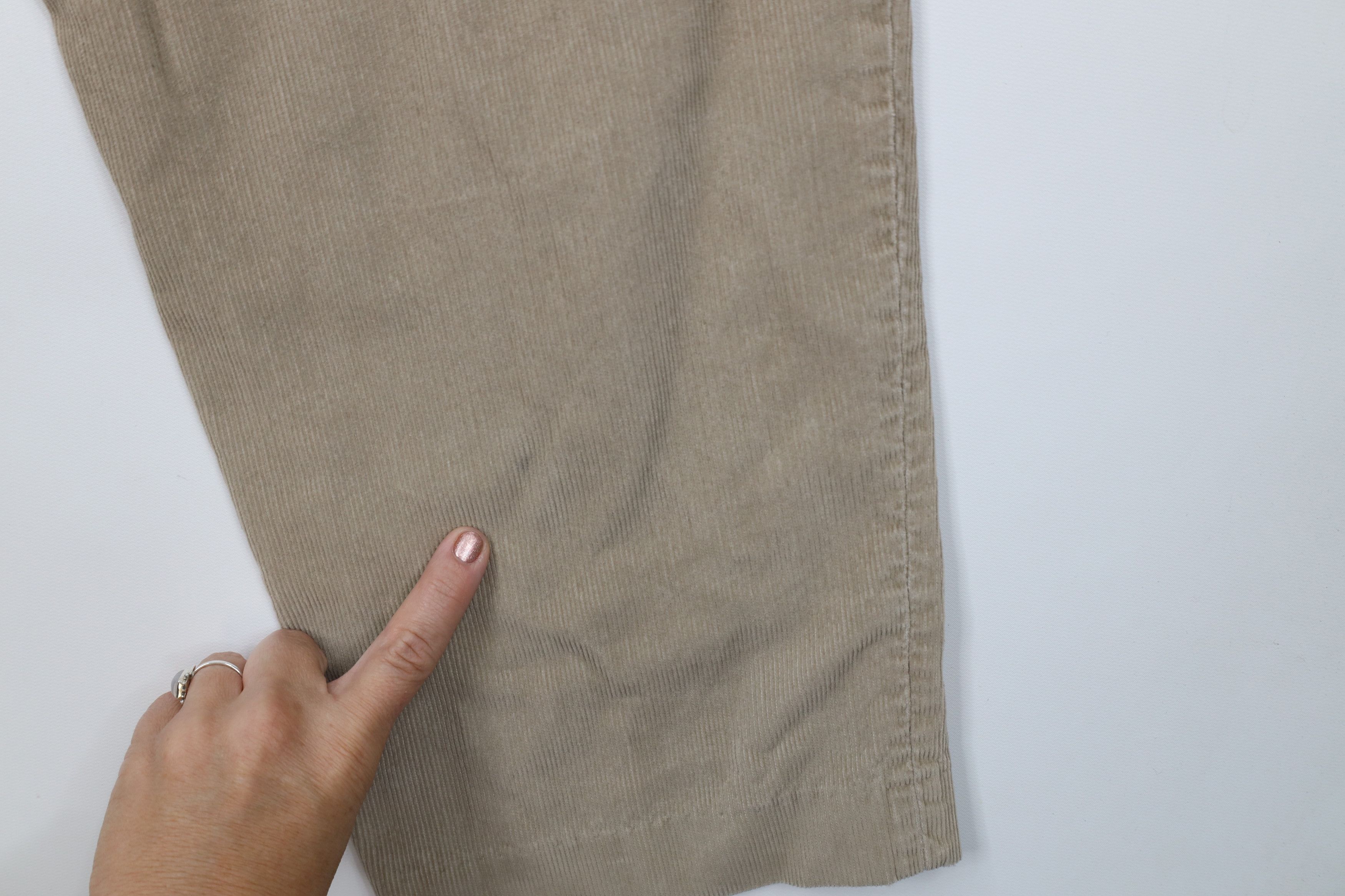 Lands' End Vintage 90s Lands End Pleated Wide Leg Corduroy Chino Pants Size US 34 / EU 50 - 12 Thumbnail