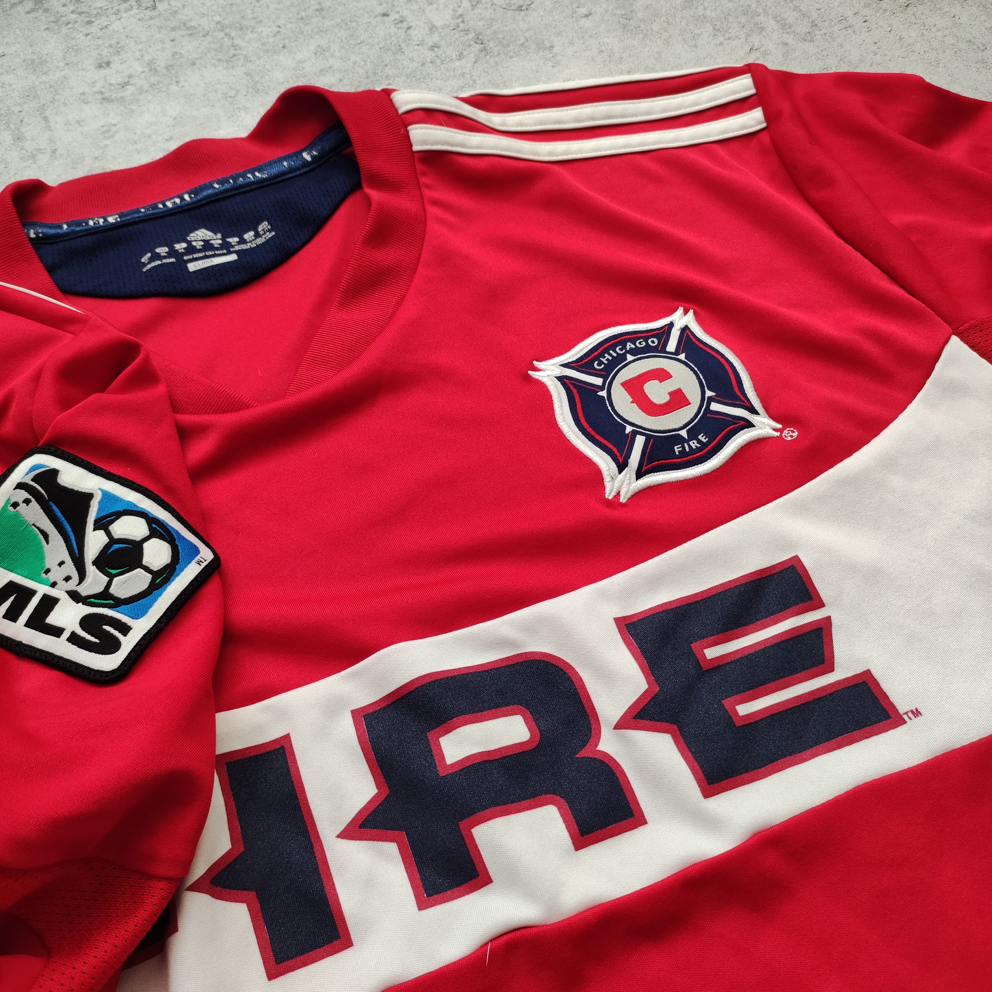 Adidas RARE 2011/12 Chicago Fire x Adidas MLS Football Jersey Size US XL / EU 56 / 4 - 6 Thumbnail