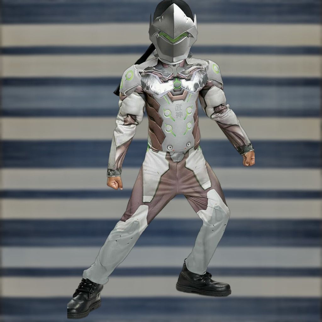 Vintage OVERWATCH GENJI CHILD COSTUME SIZE LARGE (10/12) - NEW WITH TAGS FAST Size ONE SIZE - 1 Preview