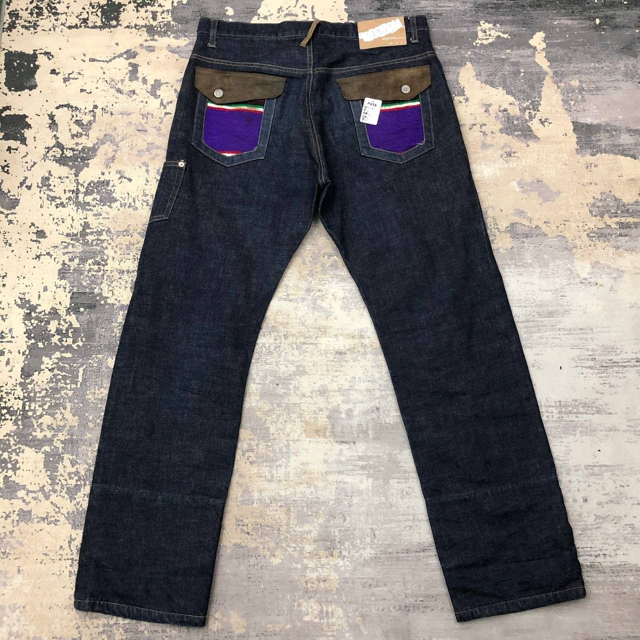 Japanese Brand P456 RARE PROGRAM JAPAN BLUE DENIM Size US 35 - 1 Thumbnail