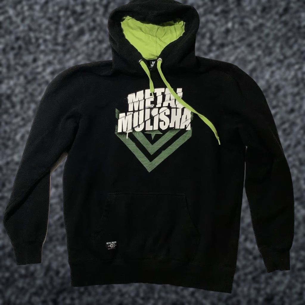 Metal Mulisha VINTAGE Metal Mulisha Pullover Hoodie Black Green Mens Size Large Long Sleeve Size US L / EU 52-54 / 3 - 1 Thumbnail