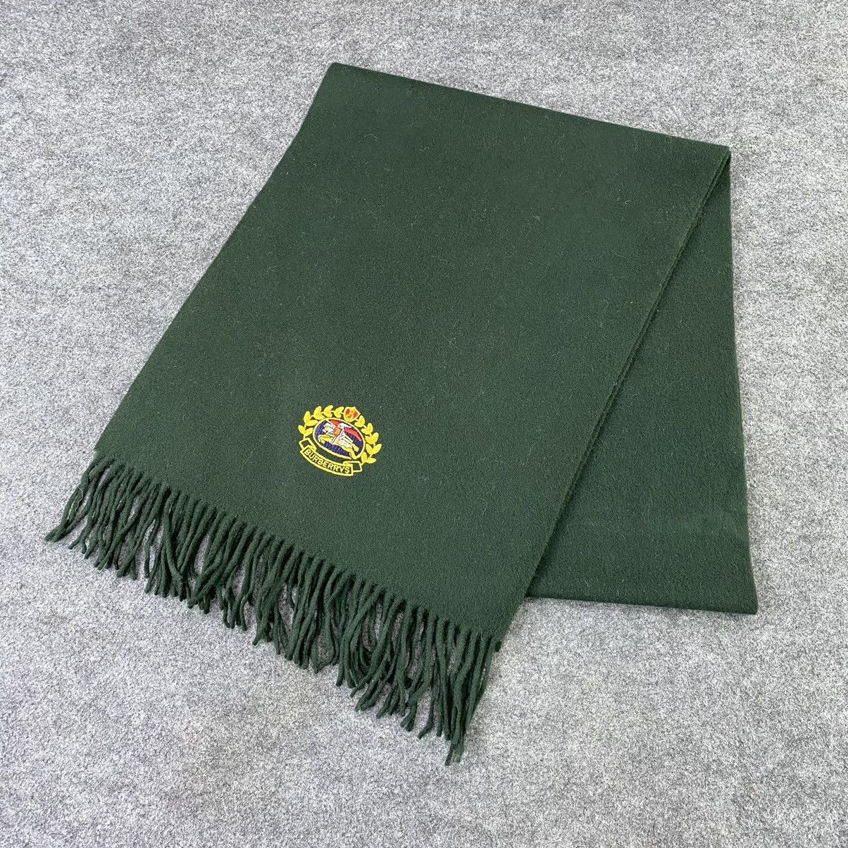 Burberry × Vintage Burberry Lambswool Muffler / Scarf / Neckwear -K052 Size ONE SIZE - 4 Thumbnail