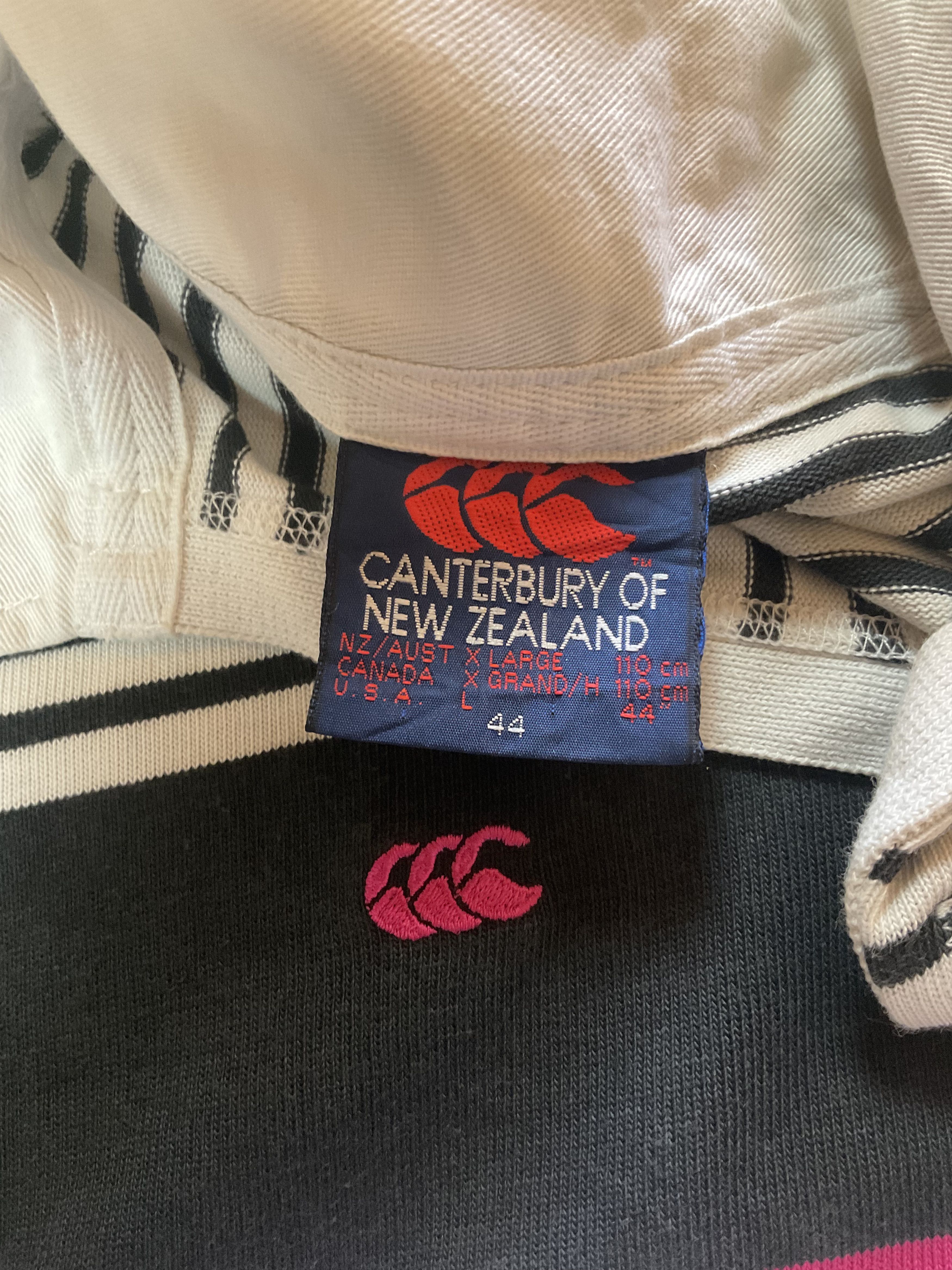 All Blacks Vintage 90s Canterbury Polo Shirt Rugby Jersey Size US L / EU 52-54 / 3 - 6 Thumbnail