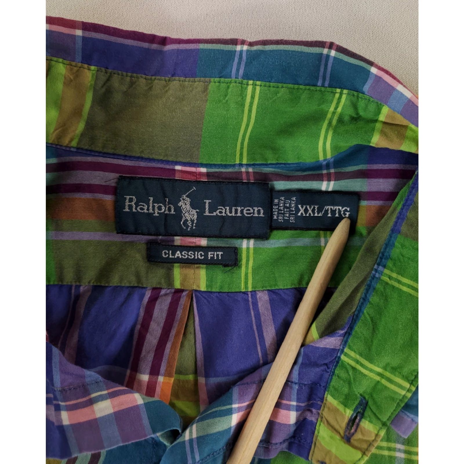 Ralph Lauren Ralph Lauren Shirt Madras Button Down Short Sleeve Classic Fit Plaid Mens XXL Multicolor Size US XXL / EU 58 / 5 - 3 Thumbnail