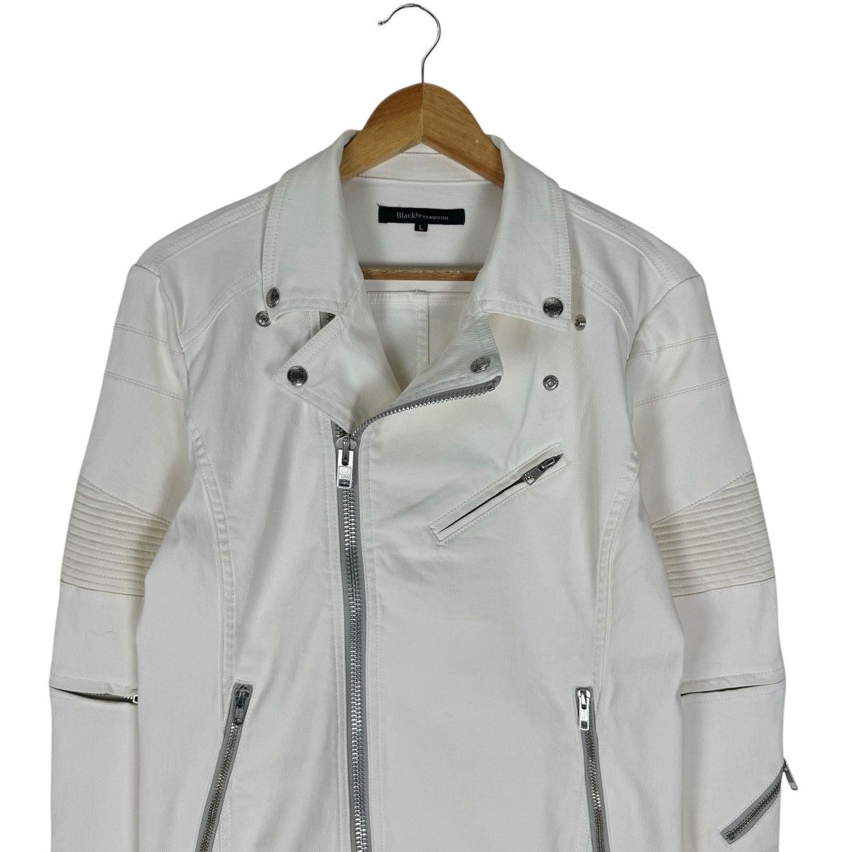 Japanese Brand × Vanquish ❄️VANQUISH DOUBLE COLLAR BIKERS JACKET LIKE SCHOTT Size US L / EU 52-54 / 3 - 3 Thumbnail