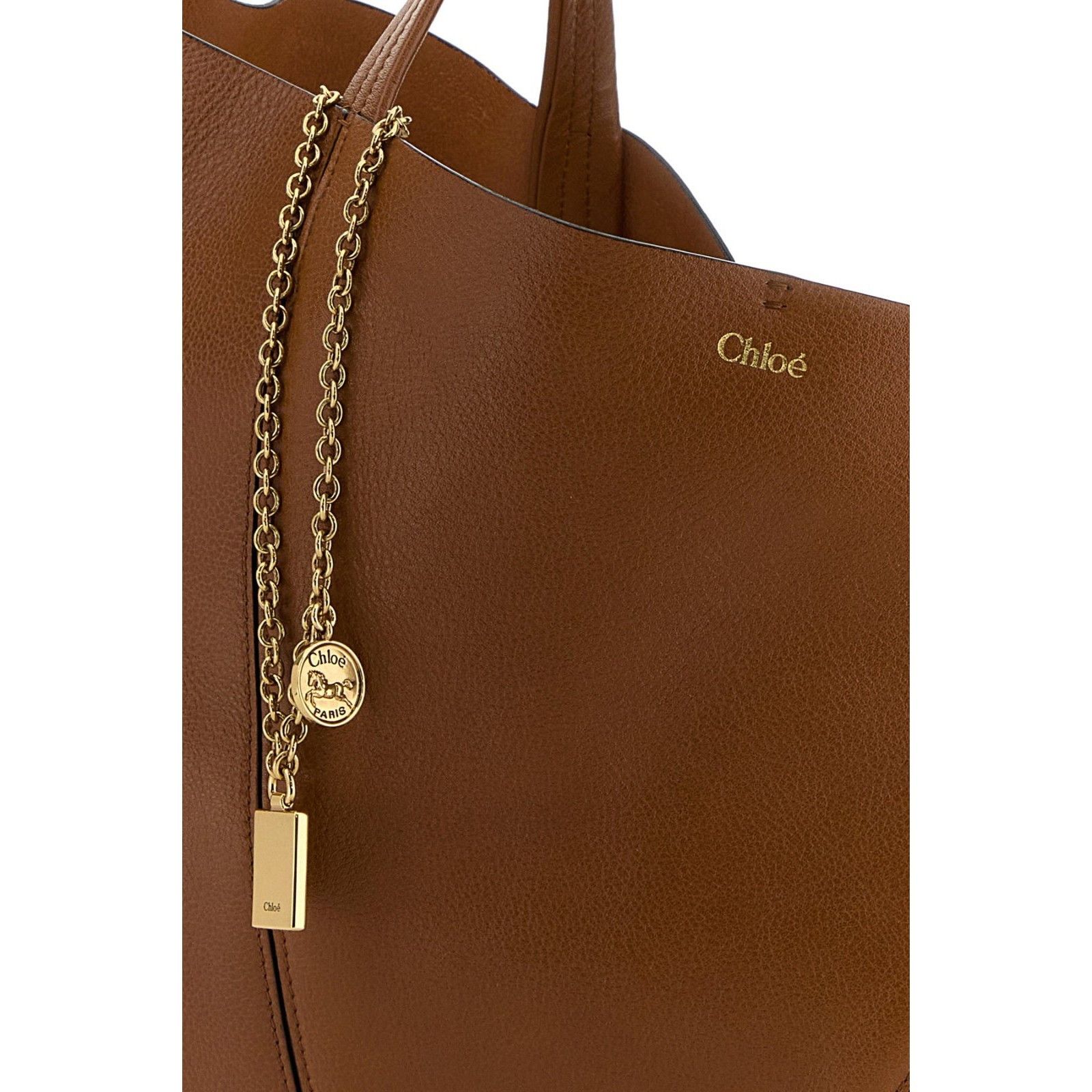 Chloe Chloe Spin Brown Tote Bag New & Authentic Size ONE SIZE - 4 Thumbnail