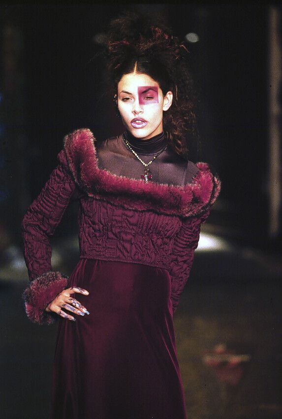 Jean Paul Gaultier Jean Paul Gaultier F/W 1995 Faux Fur Jacket Top Bustier Size M / US 6-8 / IT 42-44 - 3 Thumbnail