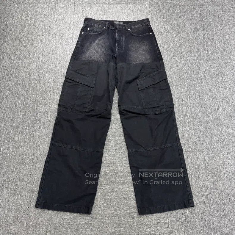 Balenciaga Balenciaga Denim Patchwork Work Pants Size US 30 / EU 46 - 1 Thumbnail