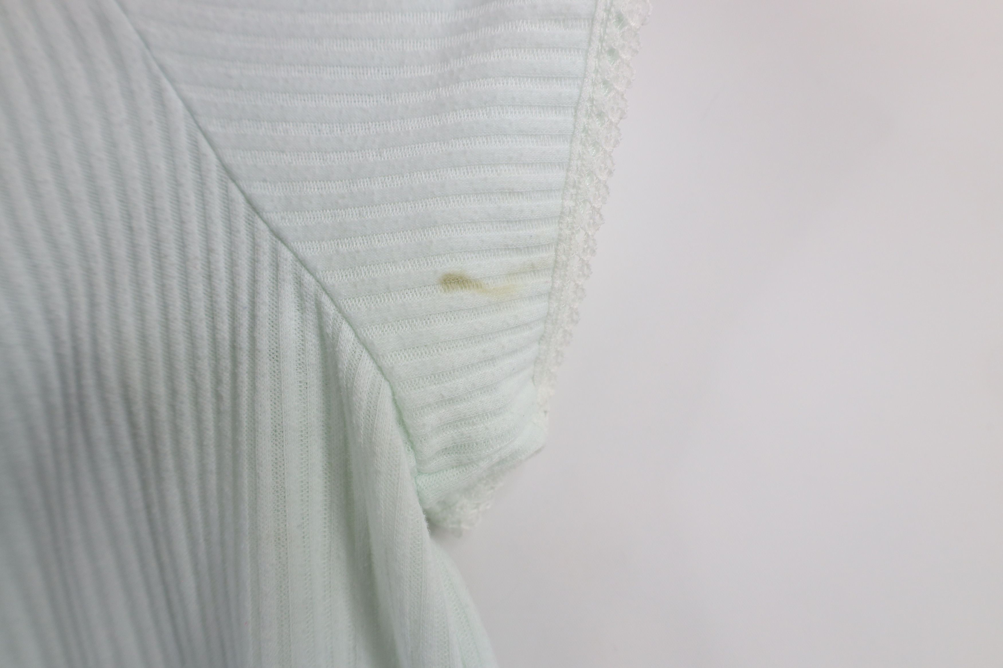 Vintage Vintage 90s Miss Elaine Ruffled Ribbed Knit Night Gown Shirt Size M / US 6-8 / IT 42-44 - 9 Thumbnail