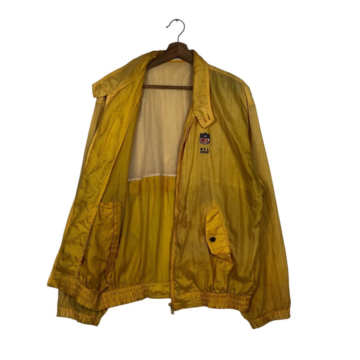 Japanese Brand × NFL × Vintage 📌Vintage Bomber Jacket Rich Yellow NFL Golf Size US L / EU 52-54 / 3 - 12 Thumbnail