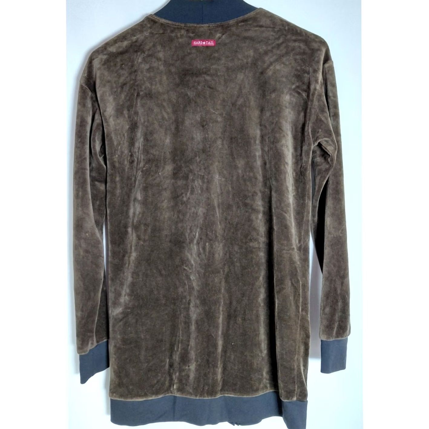 Hard Tail HARD TAIL Brown Cardigan Sweater Women's XS Knit Cotton Blend V-Neck Long Sleeve Button-Up Solid Pull-On Cardigan Size XS / US 0-2 / IT 36-38 - 2 Thumbnail