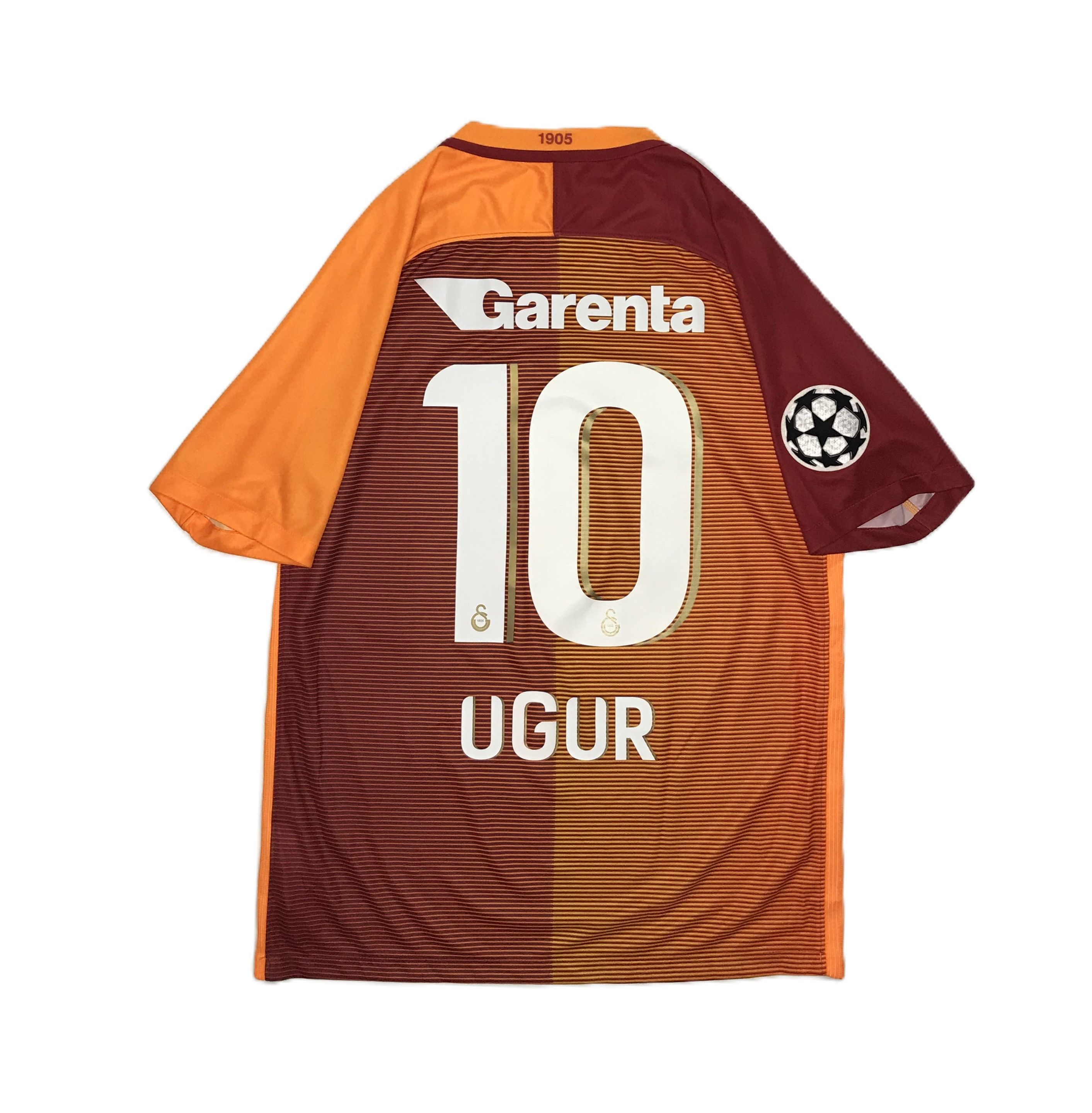 Nike Galatasaray 2017-18 Home Jersey Uğur #10 UEFA Sz M Size US M / EU 48-50 / 2 - 2 Thumbnail
