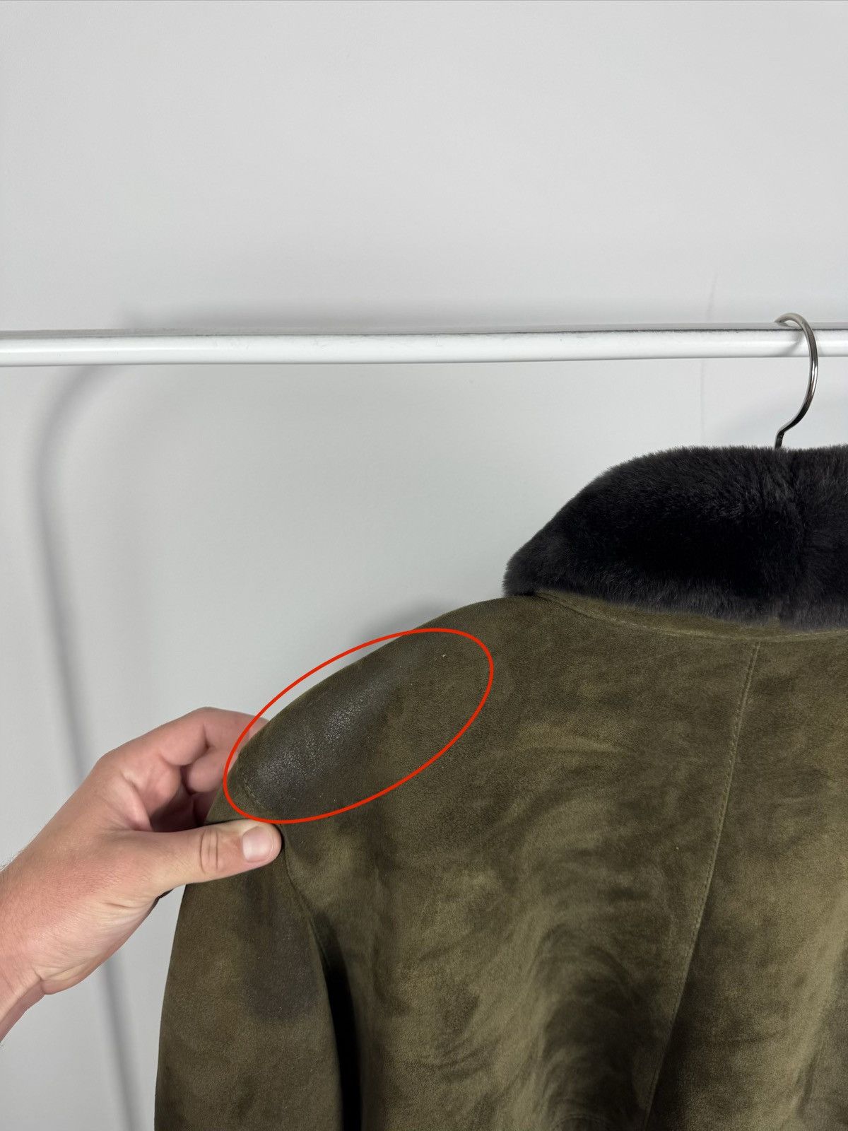 Other Vintage Shearling Suede Coat Fur Collar Lined Jacket XXL Size XXL / US 16-18 / IT 52-54 - 16 Thumbnail