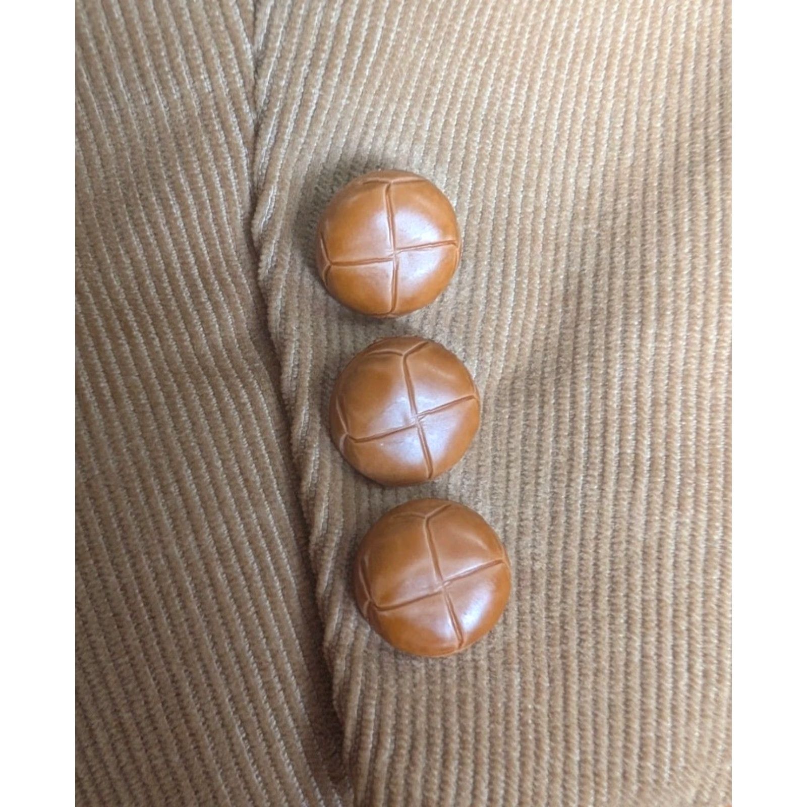 Farah Farah E Joven Blazer / Sports Coat Tan Corduroy Men 40R Classic 2 Button Pockets Elbow Patch Vintage Jacket Size 40R - 7 Thumbnail