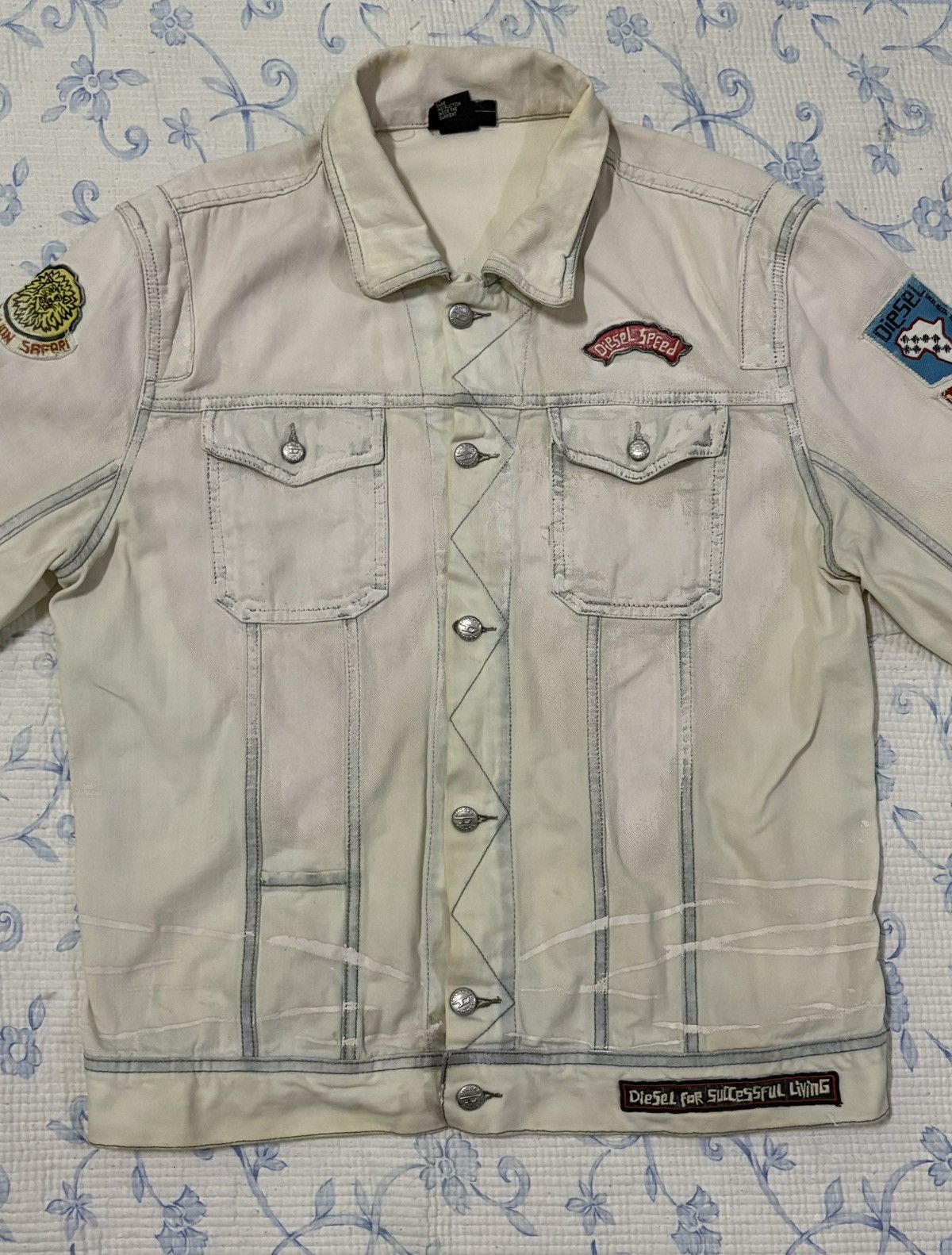 Diesel Diesel White Denim Type 3 Design Size US L / EU 52-54 / 3 - 4 Thumbnail