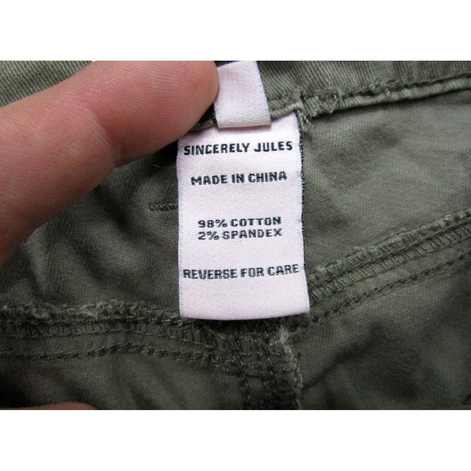 Vintage Sincerely Jules Green Wide-Leg Baggy Cargo Pants Juniors Size 5 Green Cargo Pants Women Slim Loose Fit Vintage No role info Size 27" / US 4 / IT 40 - 4 Thumbnail