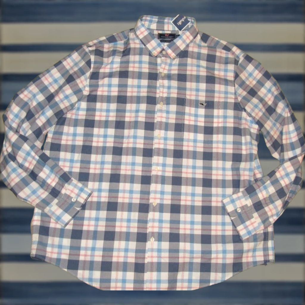 Vineyard Vines VINEYARD VINES Plaid Long Sleeve Button Down Tucker Shirt Slim XXL NWT Size US XXL / EU 58 / 5 - 1 Thumbnail