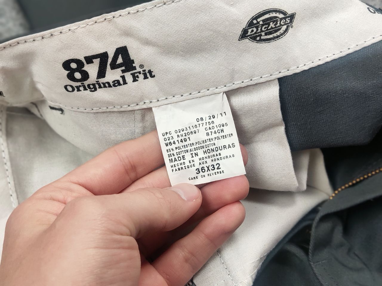 Dickies Vintage Dickies 874 Original Fit Dark Gray Trouser Pants Size US 36 / EU 52 - 8 Thumbnail
