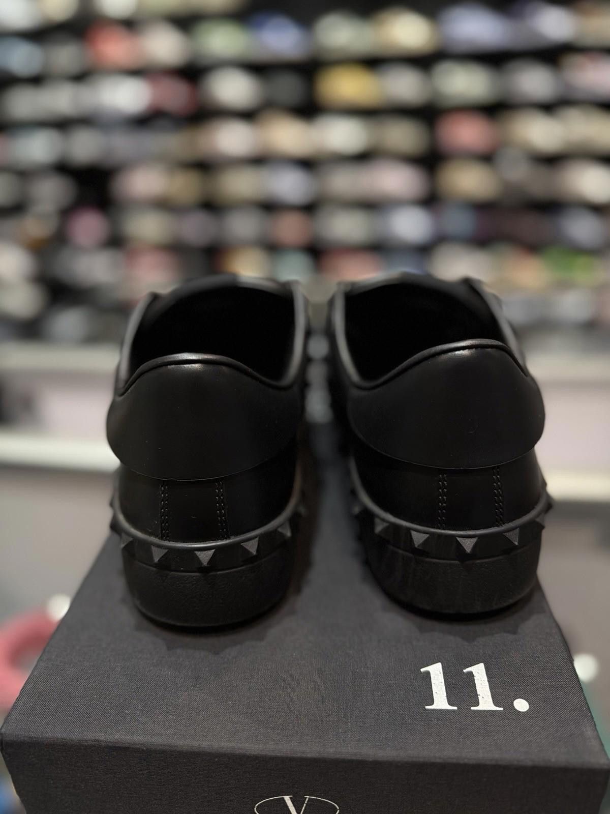Valentino Valentino Studs Black Leather Sneaker 44EU/11US $850 Size US 11 / IT 41 - 11 Thumbnail