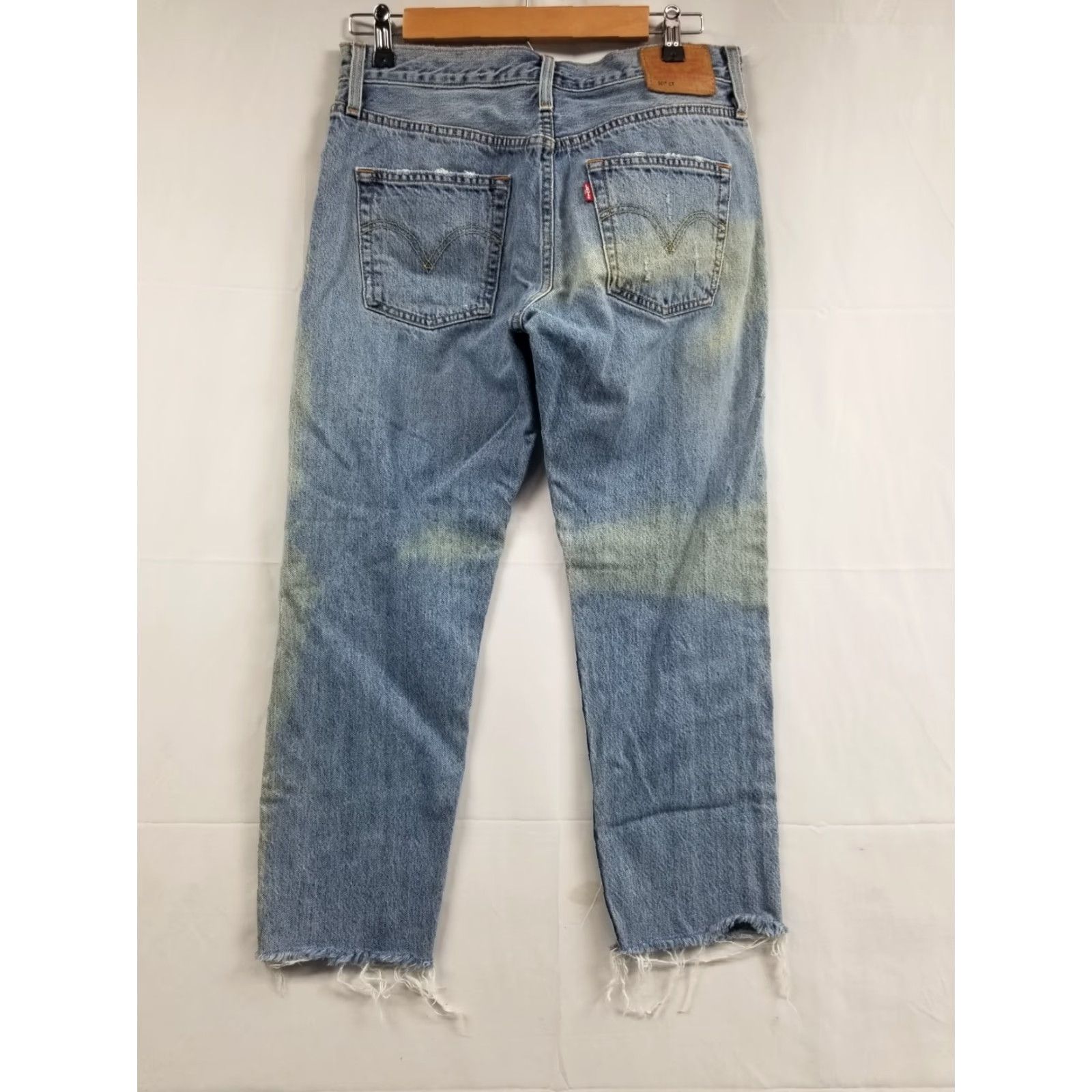 Levi's Levi’s 501 CT Tapered Distressed Jeans Light Wash 30 X 25 Buttonfly See Pics Size US 30 / EU 46 - 2 Thumbnail