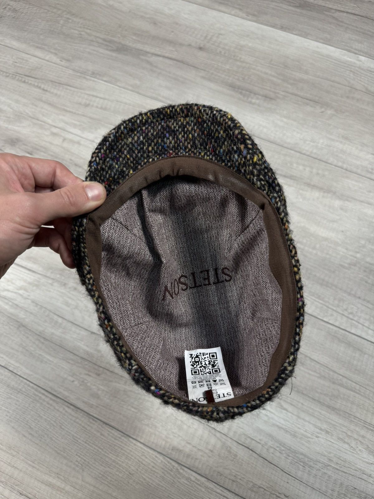 Stetson Stetson Tweed Wool Flat Cap Made In Germany Small Head Size ONE SIZE - 3 Thumbnail