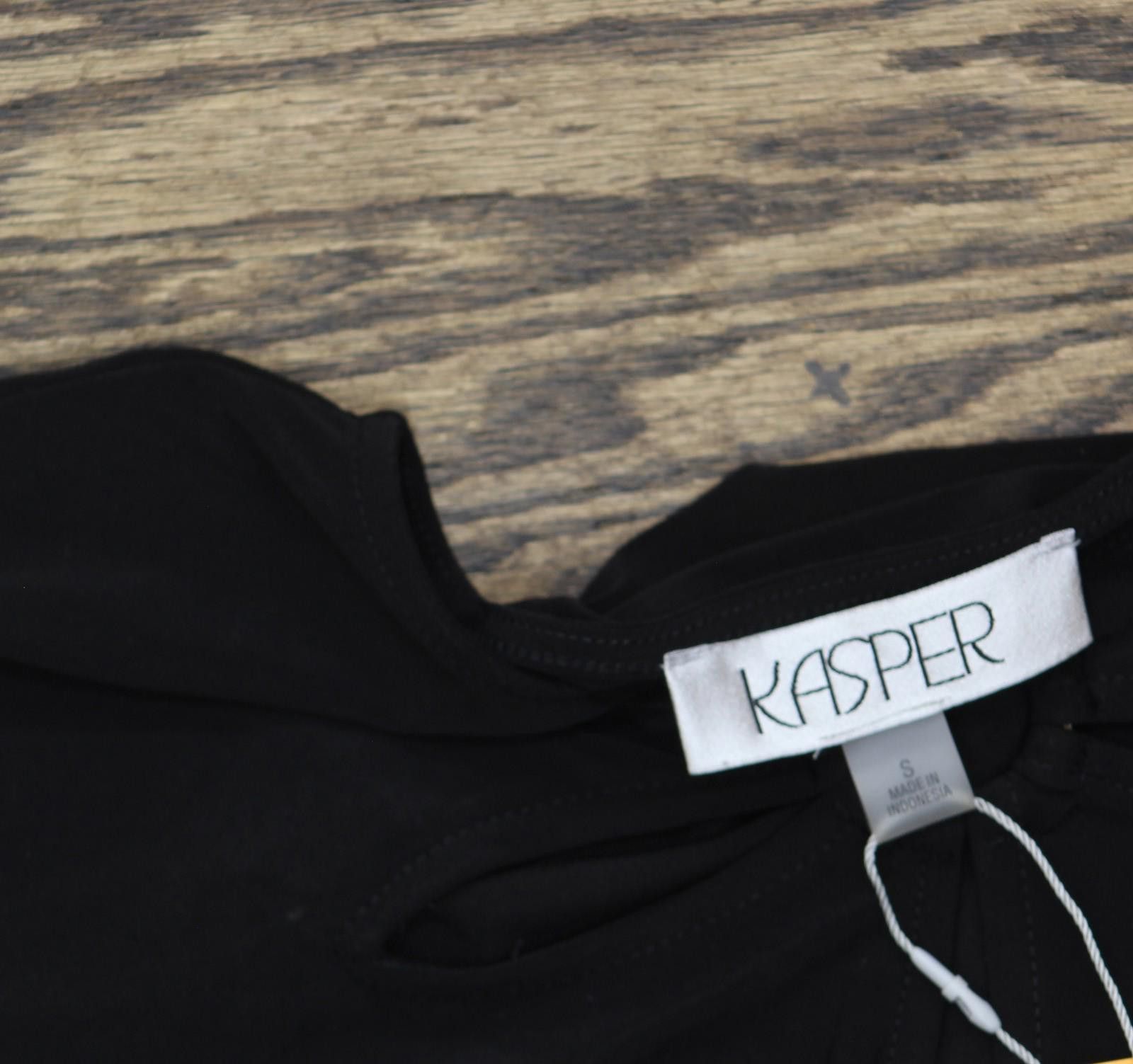 Other Kasper Keyhole Ring Short-sleeve Shirt Top 10924137 Black S Size S / US 4 / IT 40 - 5 Thumbnail