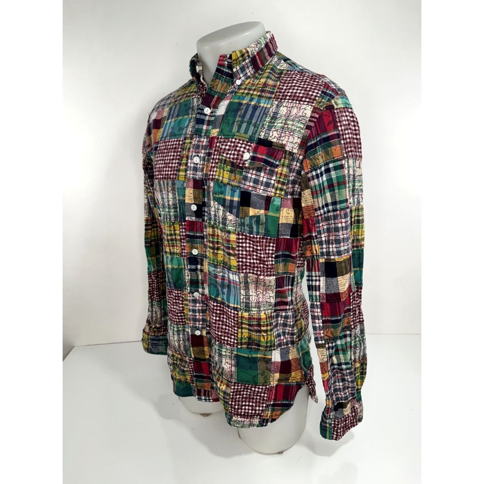 Ralph Lauren RALPH LAUREN Patchwork Plaid Mens S Colorful Shirt Size US S / EU 44-46 / 1 - 3 Thumbnail