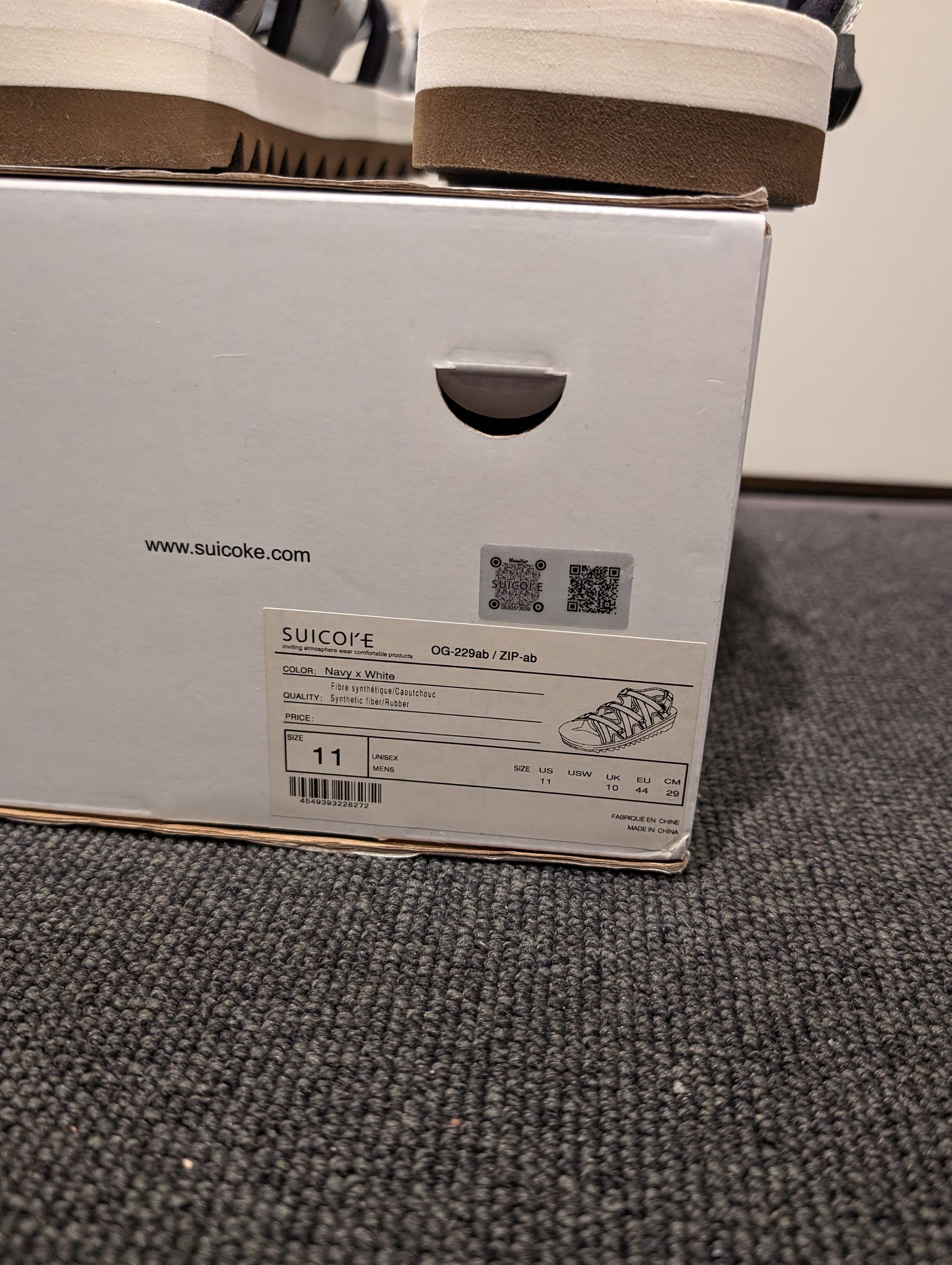 ZIP-Ab sandals, US11 EU44