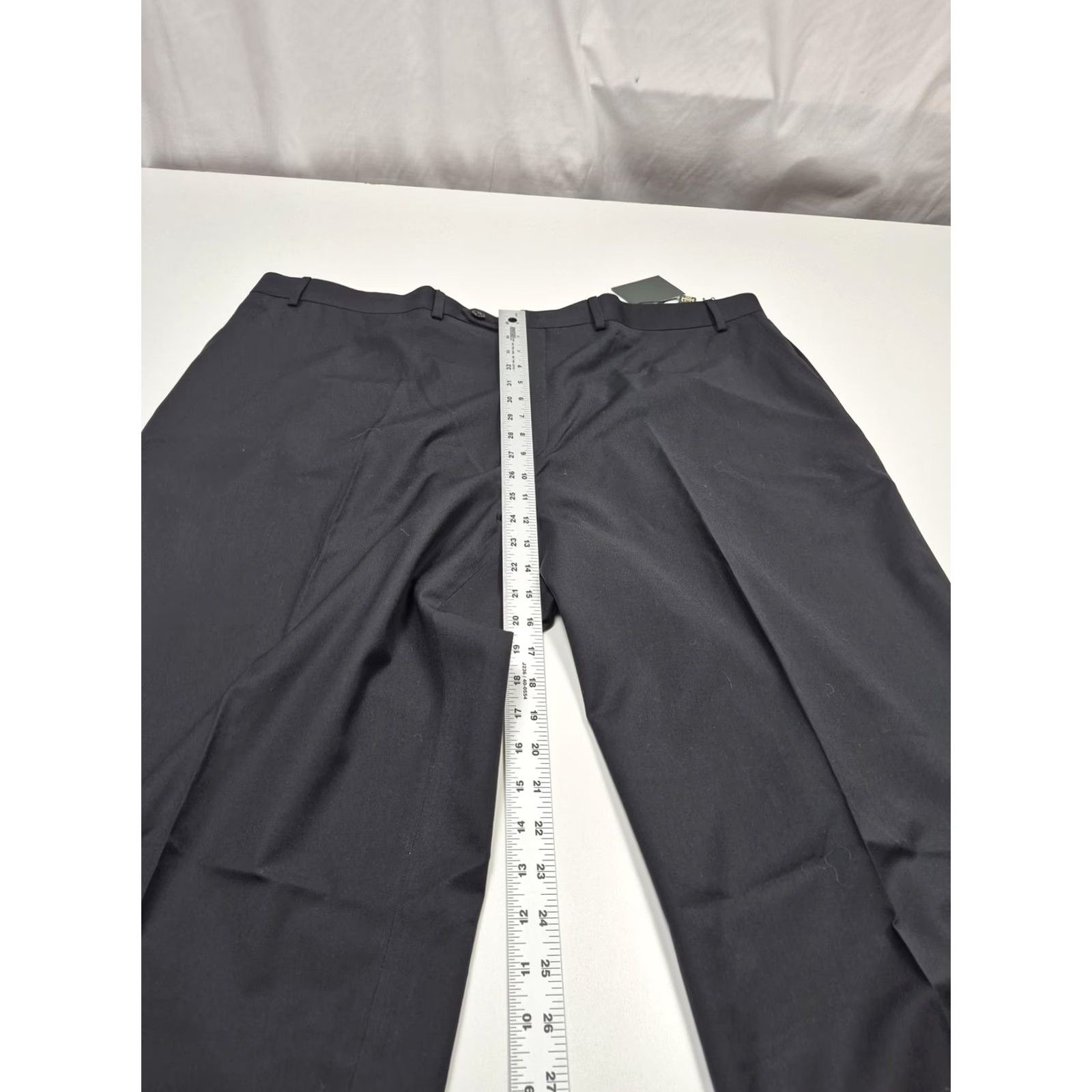 Ralph Lauren Lauren Ralph Lauren Dress Pants Mens 46x36 Black Poly Rayon Flat Front NWT Size US 30 / EU 46 - 7 Thumbnail